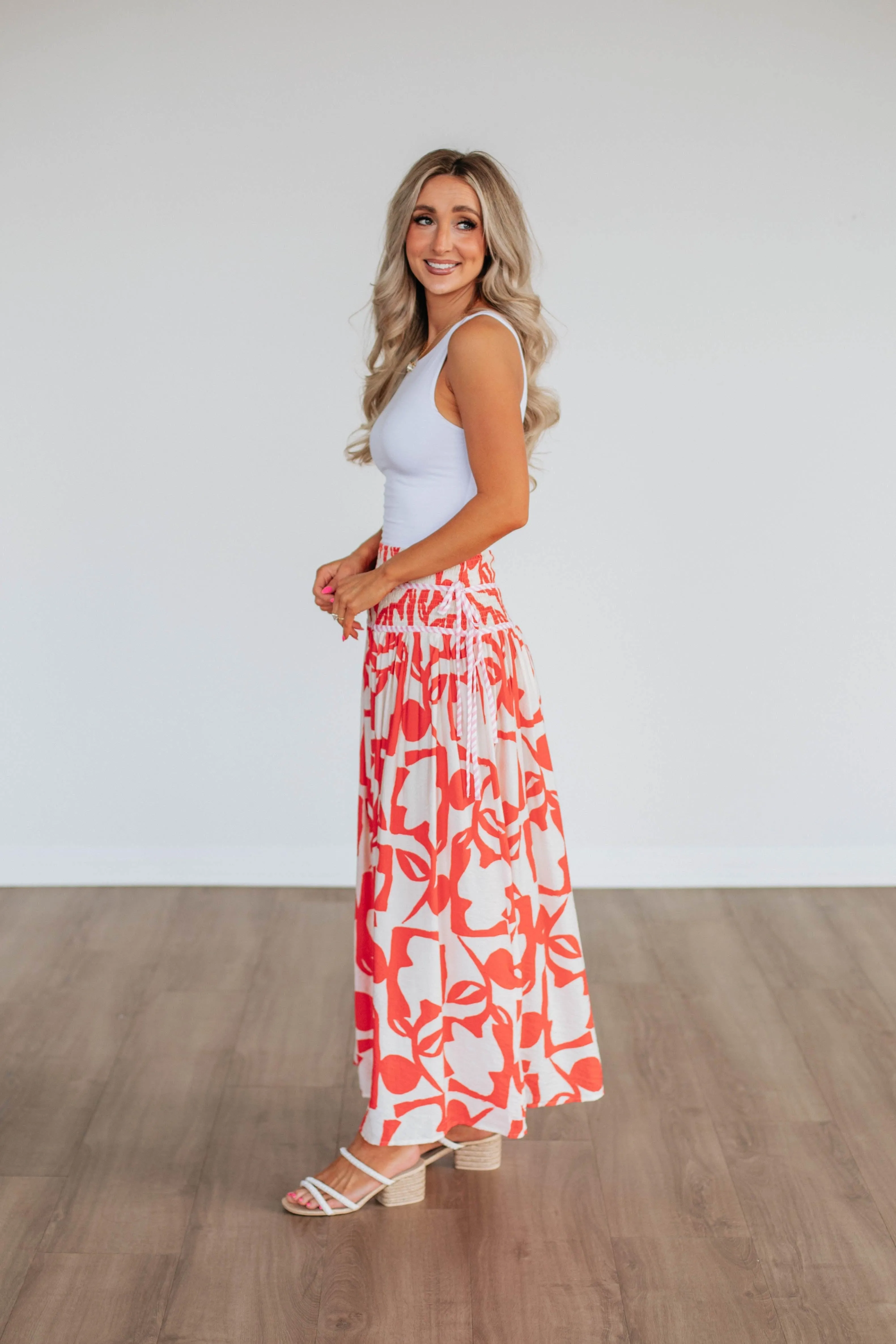 Ambria Maxi Skirt - Poppy Mix