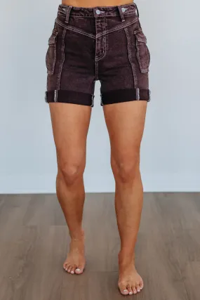 Asia KanCan Shorts - Burgundy