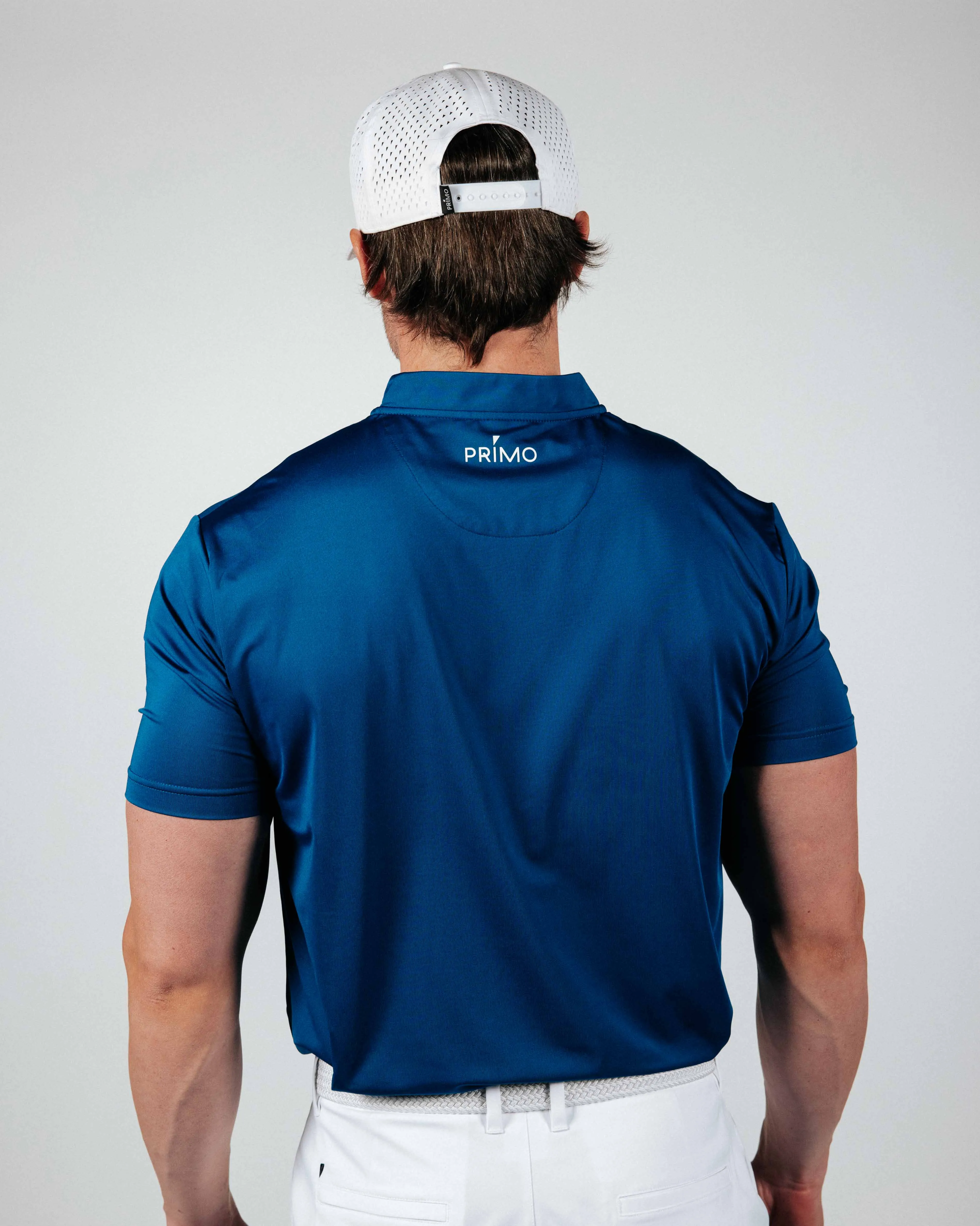 Big Blue Blade Collar Polo,Men Top