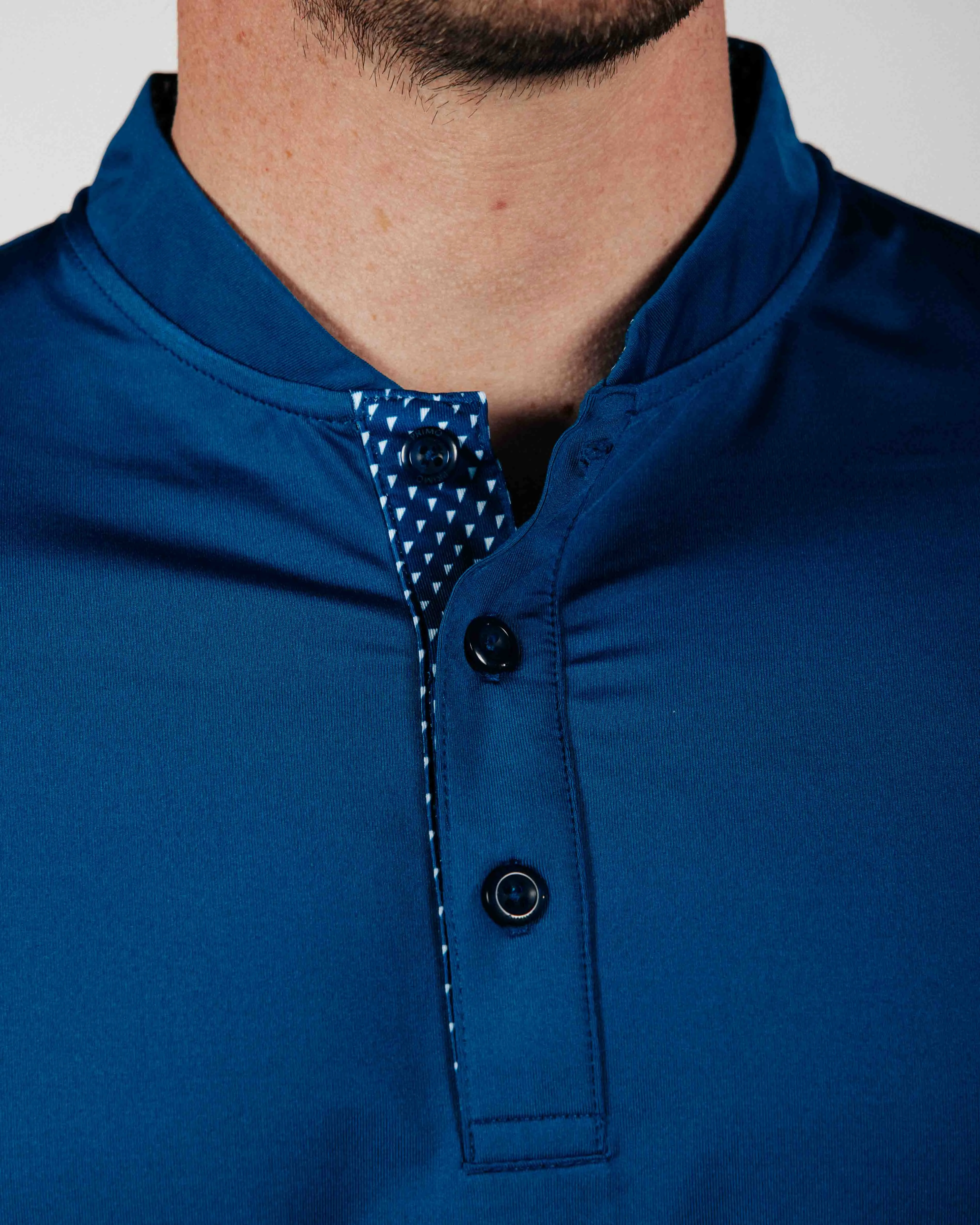 Big Blue Blade Collar Polo,Men Top