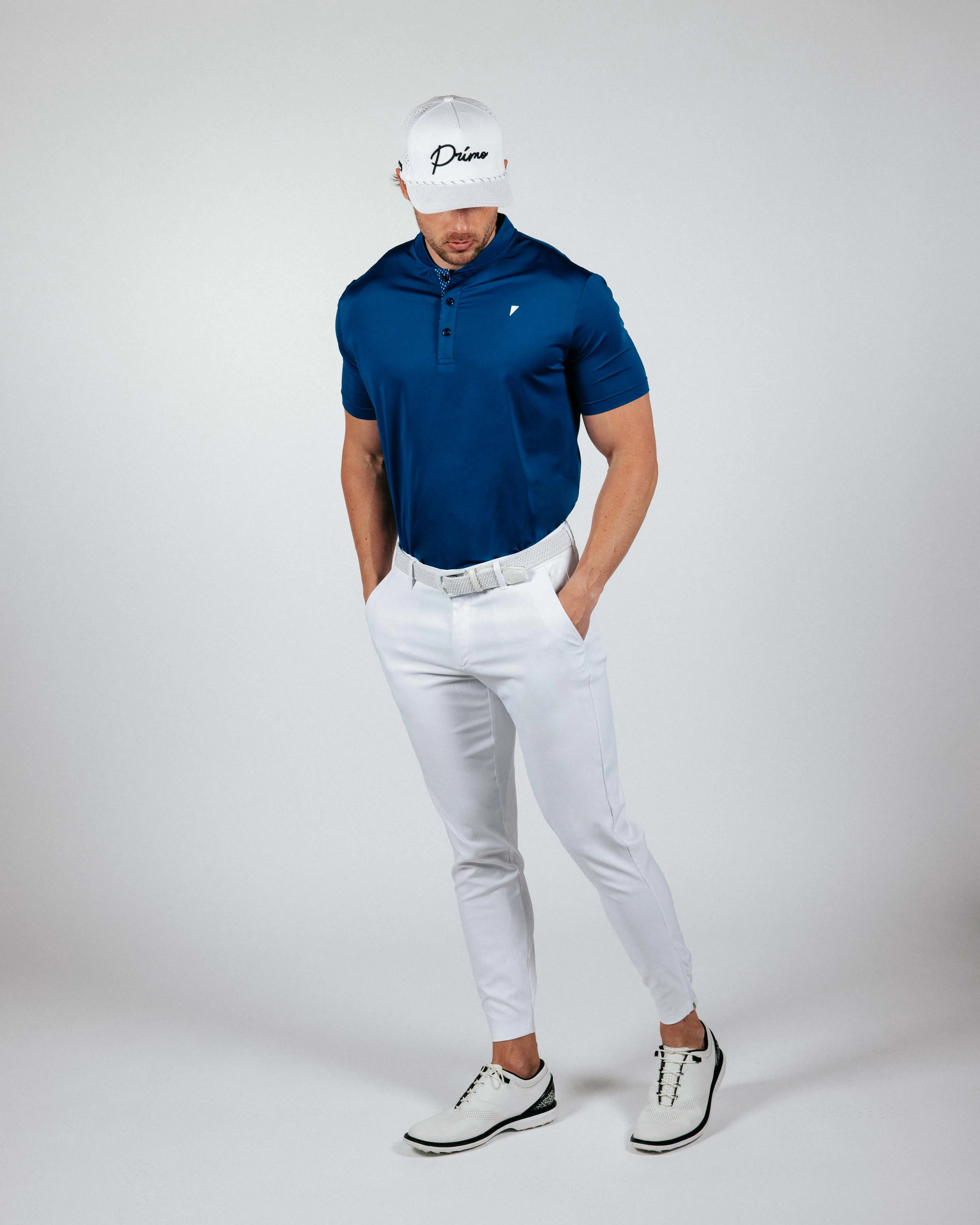Big Blue Blade Collar Polo,Men Top