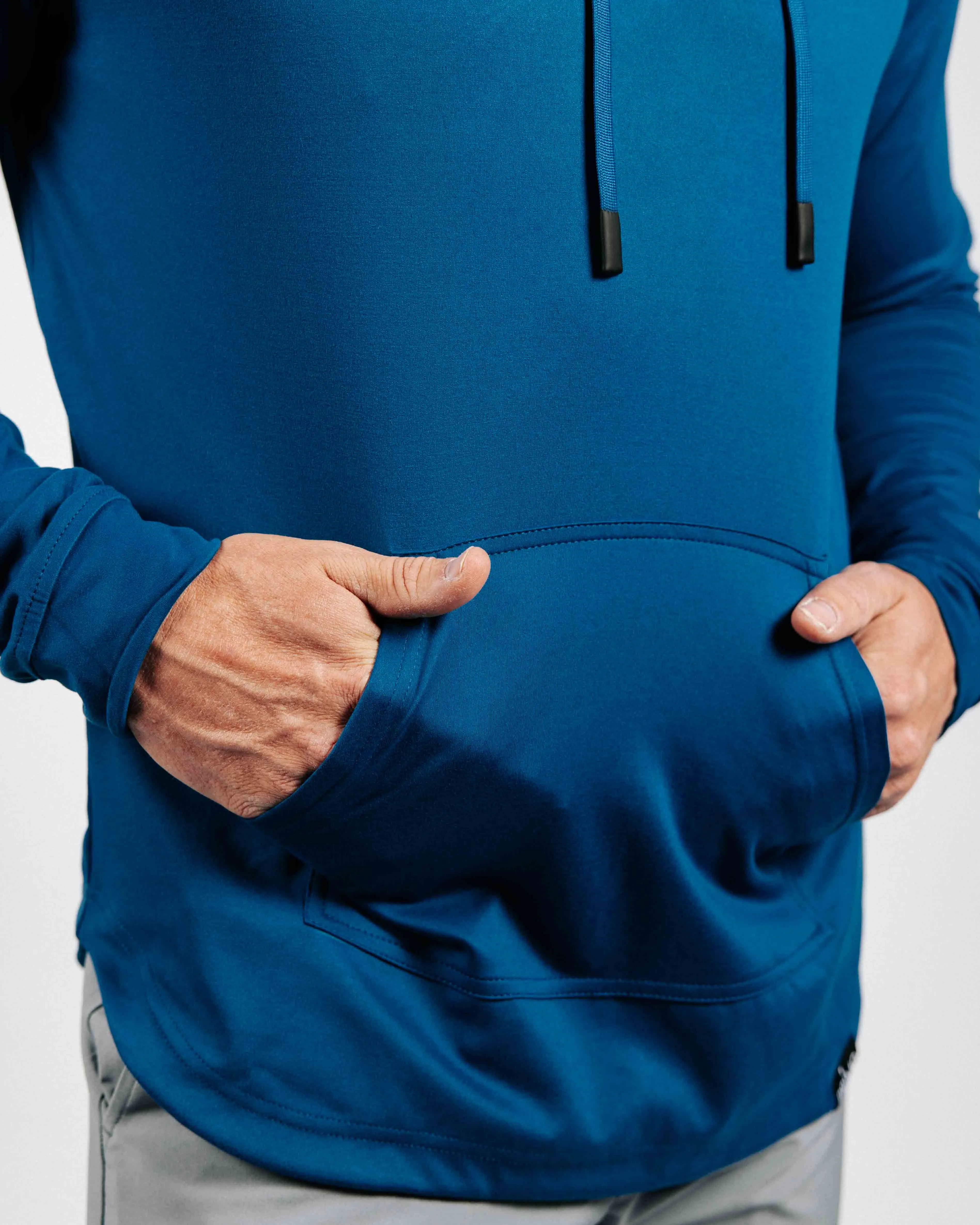 Big Blue Golf Hoodie,Men Top
