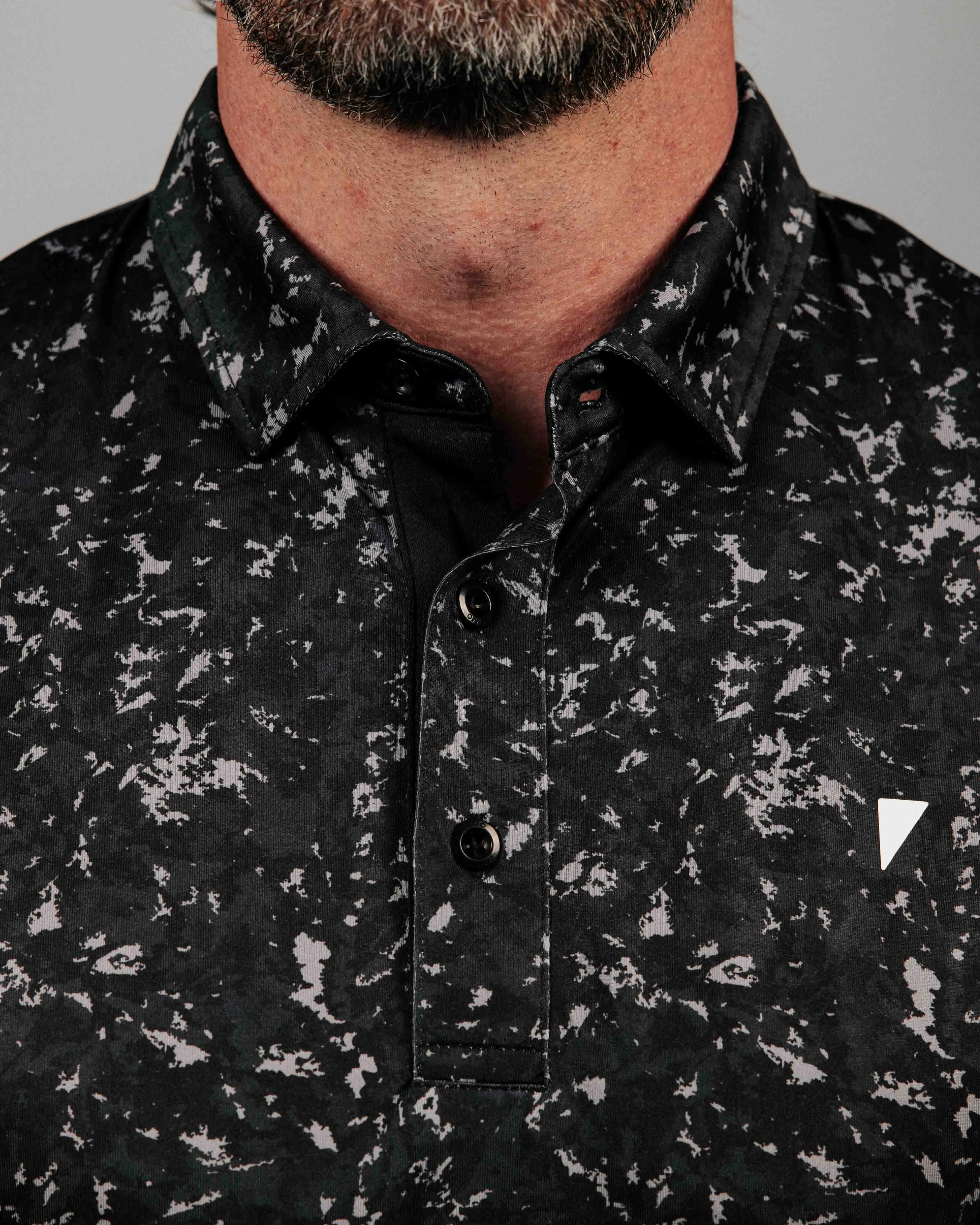 Black Camo Classic Polo,Men Top