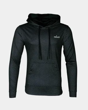 Black Chevron Golf Hoodie,Men Top
