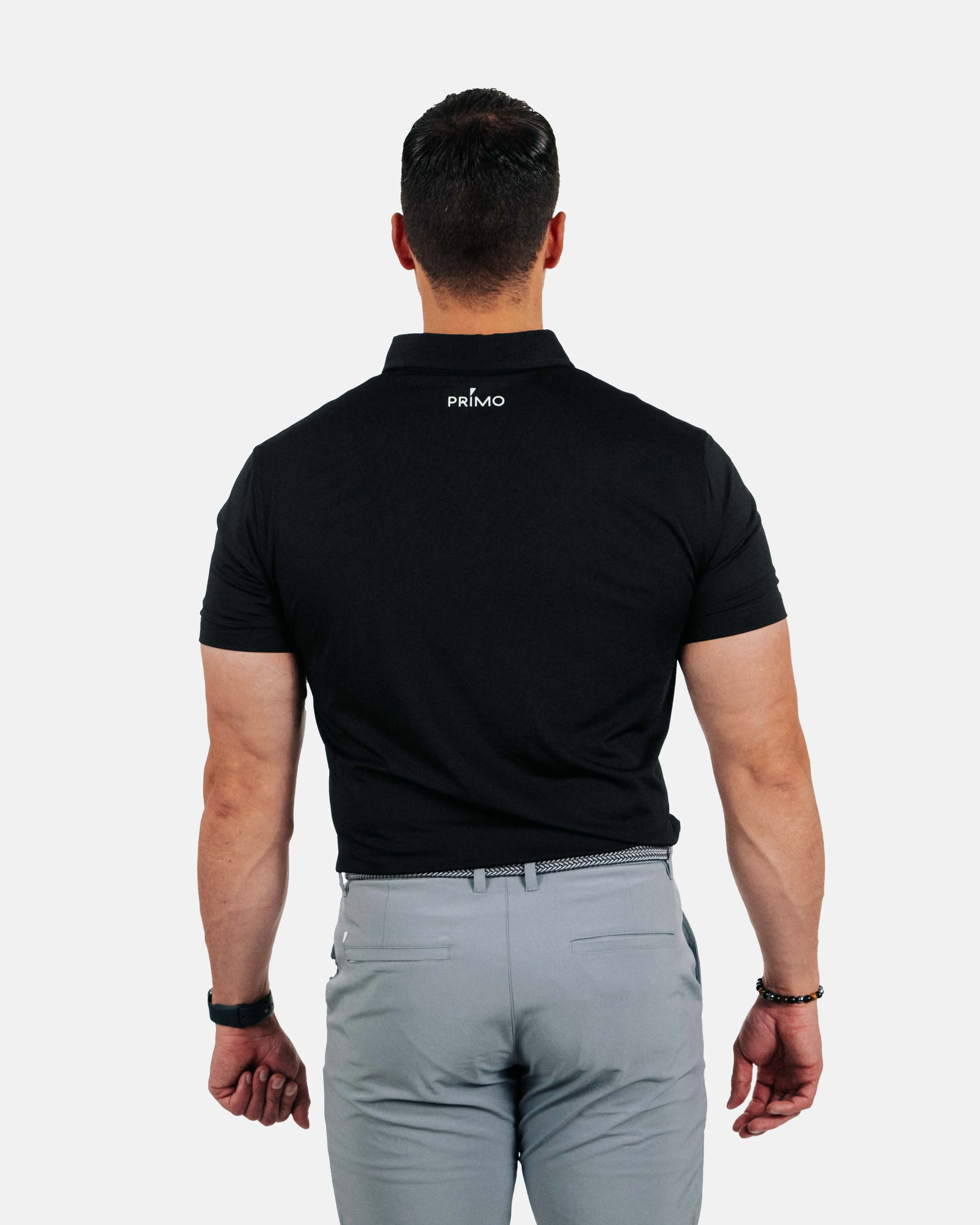 Black Classic Polo,Men Top