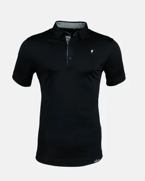 Black Classic Polo,Men Top