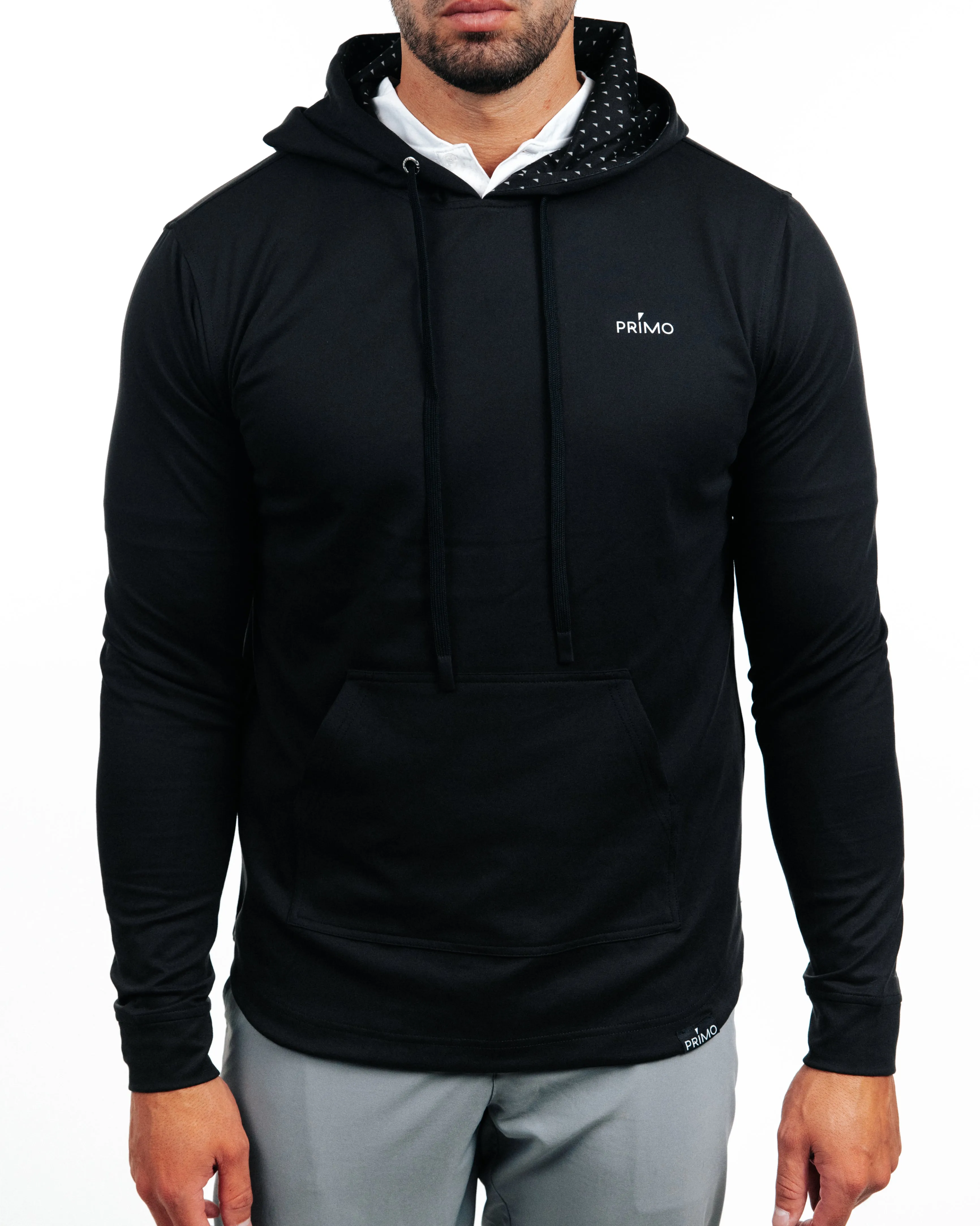 Black Golf Hoodie,Men Top