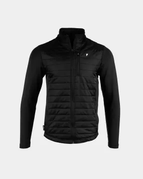 Black Hybrid Jacket,Men Top