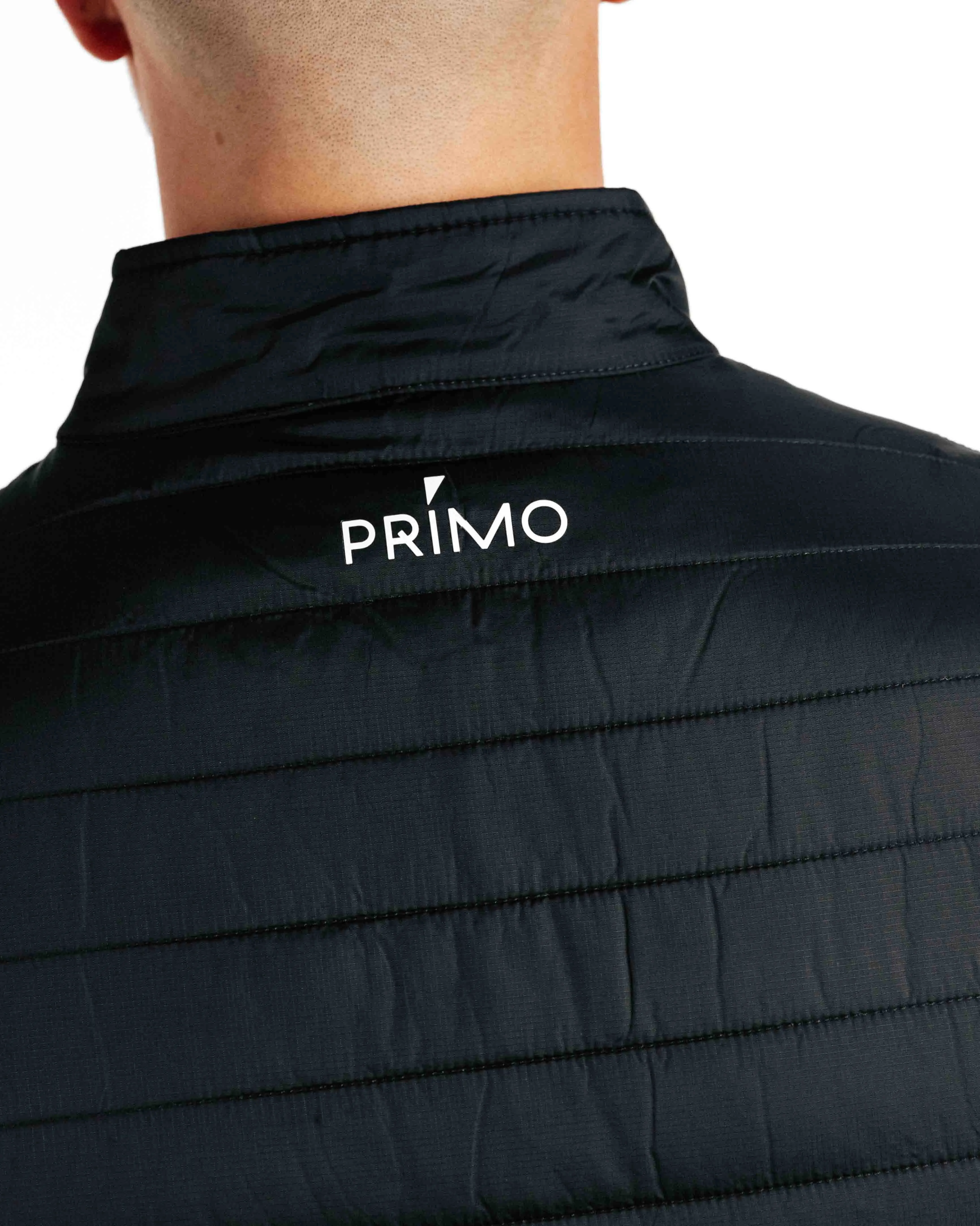 Black Hybrid Jacket,Men Top