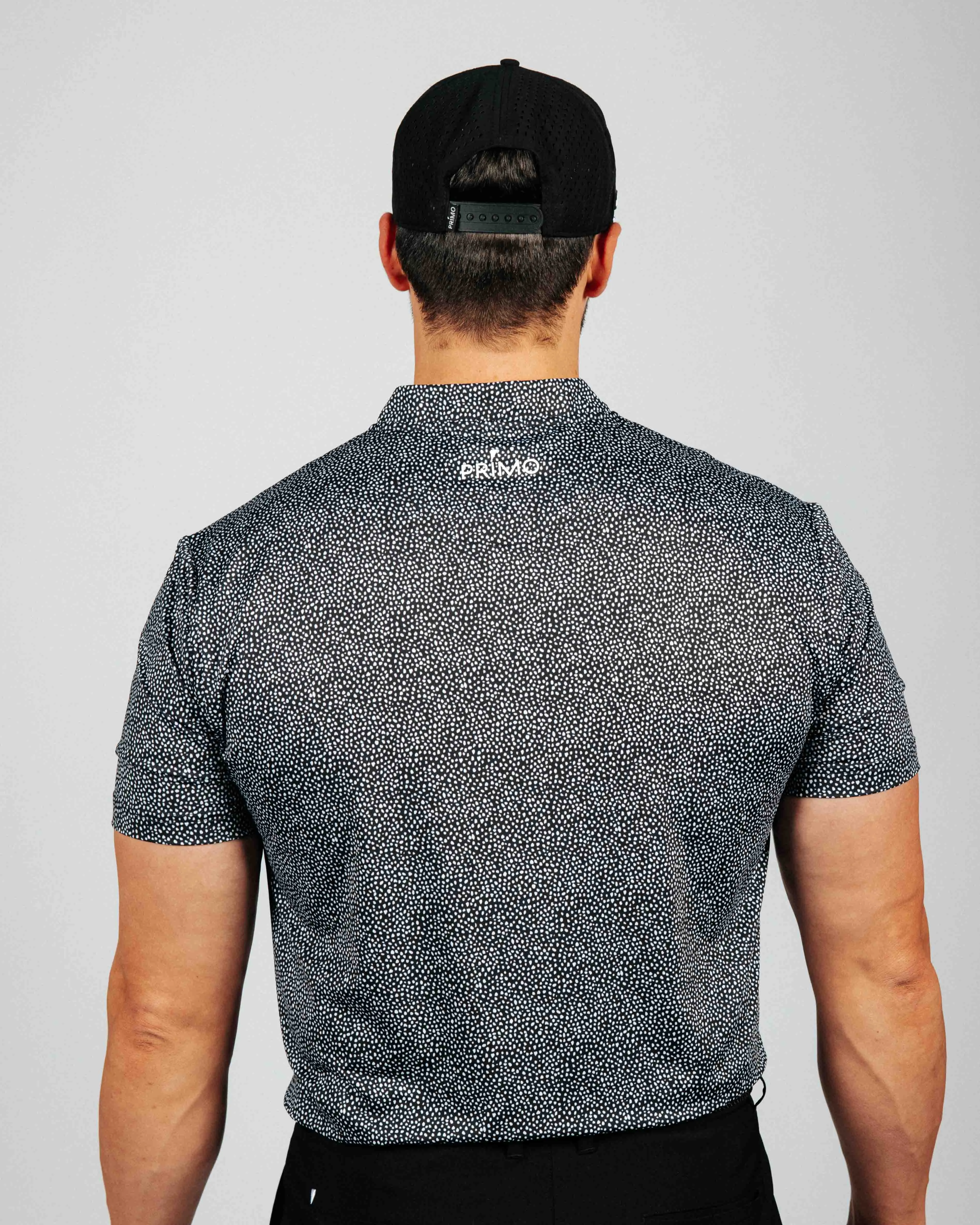 Black Pebble Blade Polo,Men Top