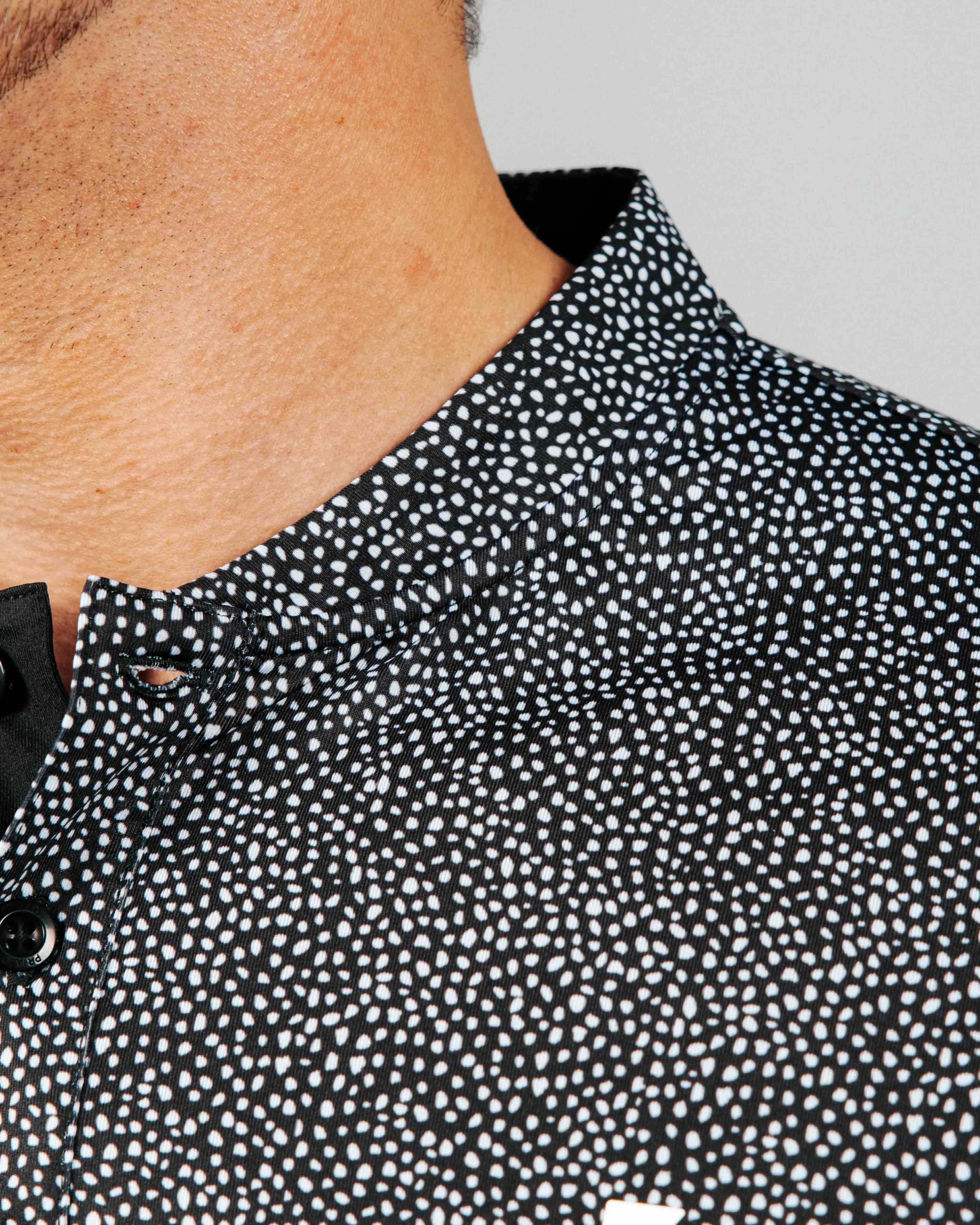 Black Pebble Blade Polo,Men Top