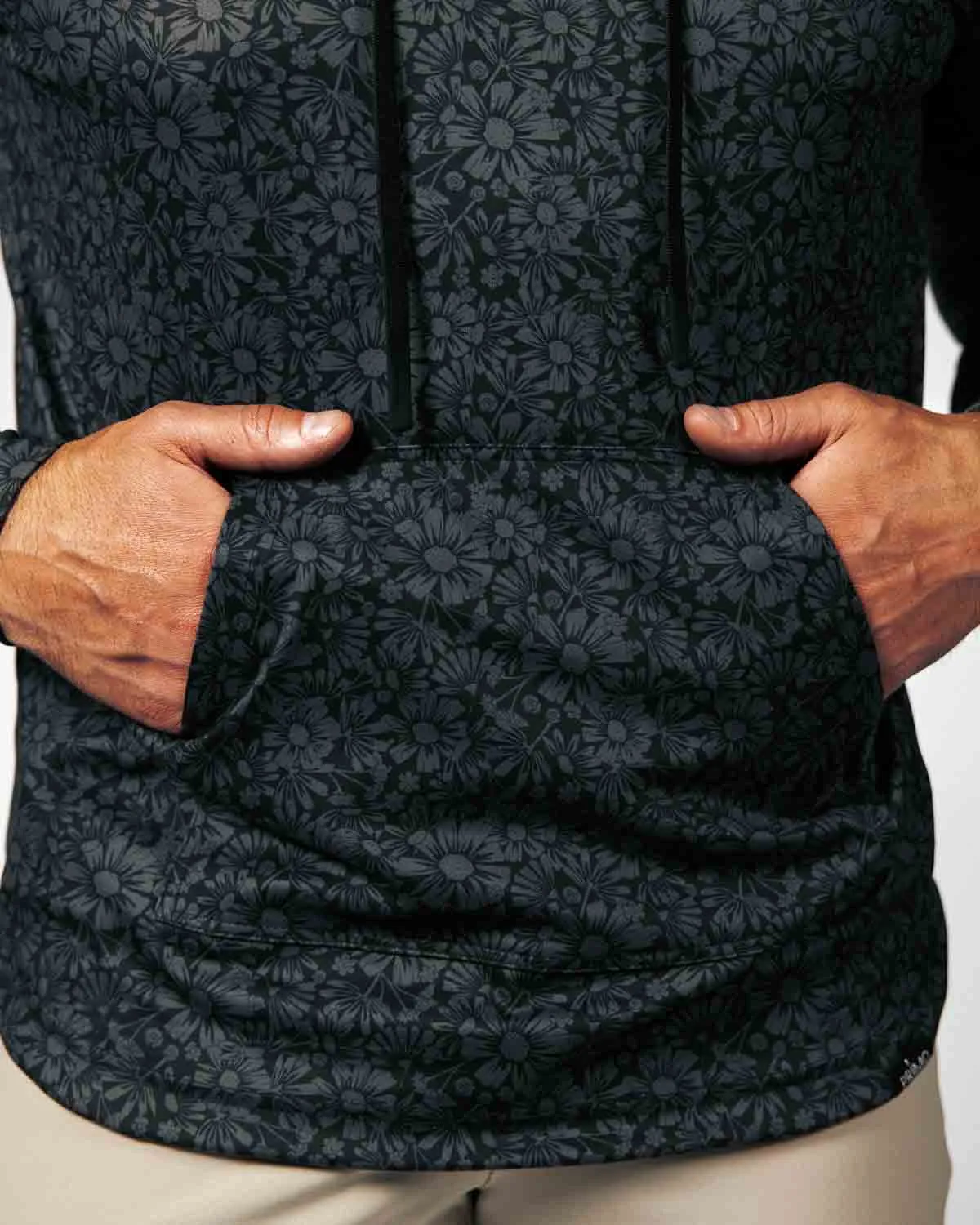 Black Sunflower Golf Hoodie,Men Top