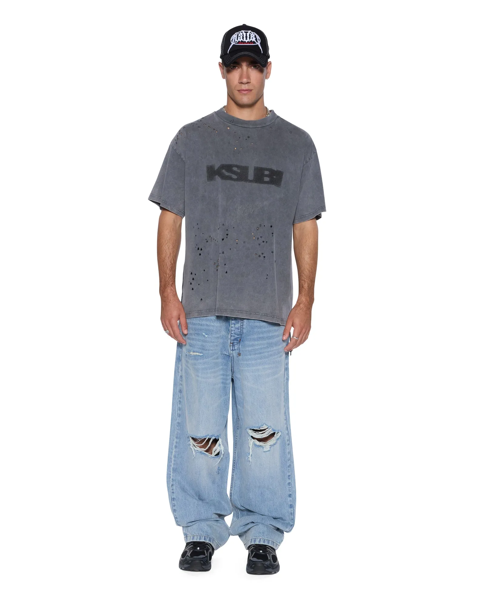 BLASTED EKCESS SS TEE RHINO