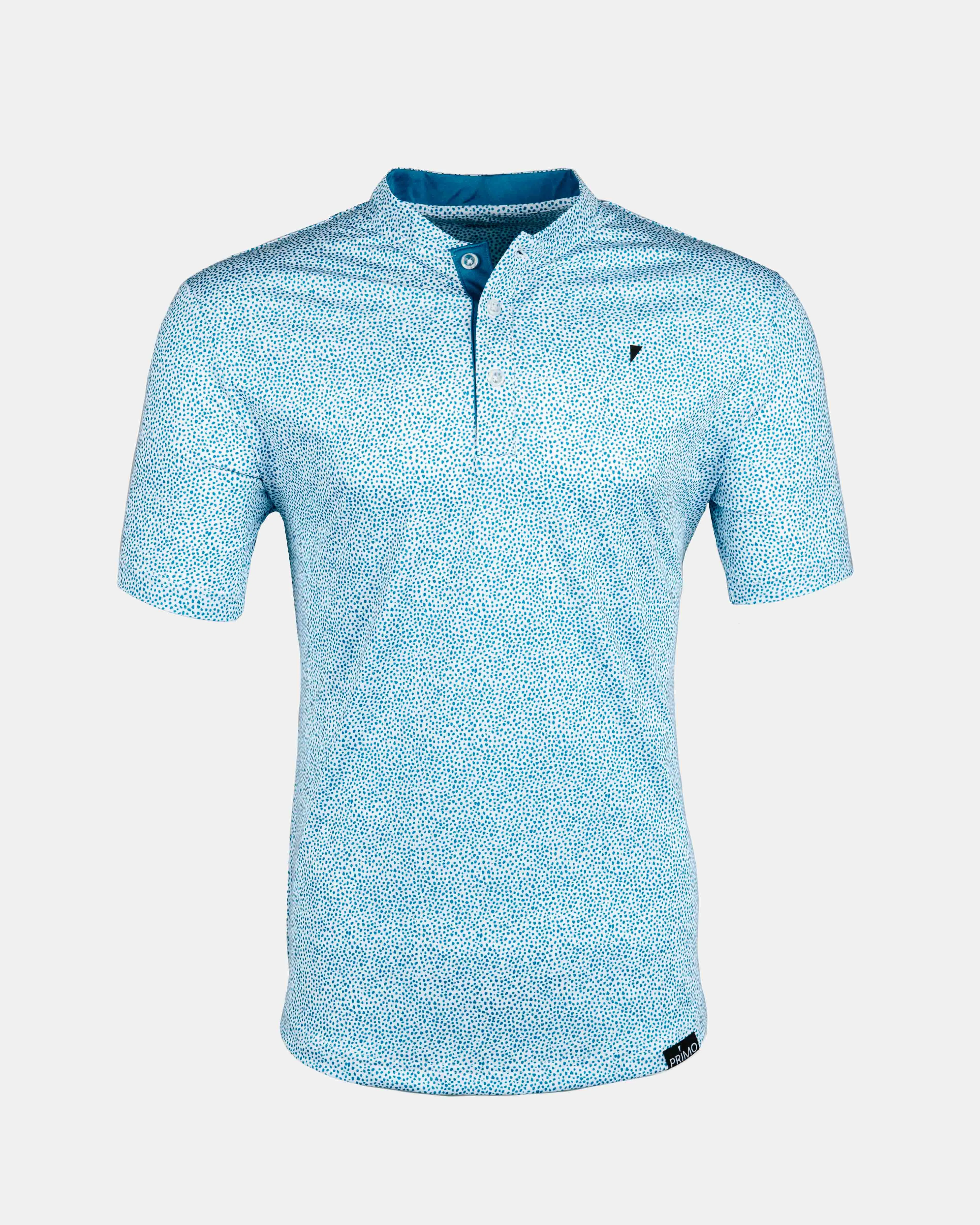 Blue Pebble Blade Polo,Men Top