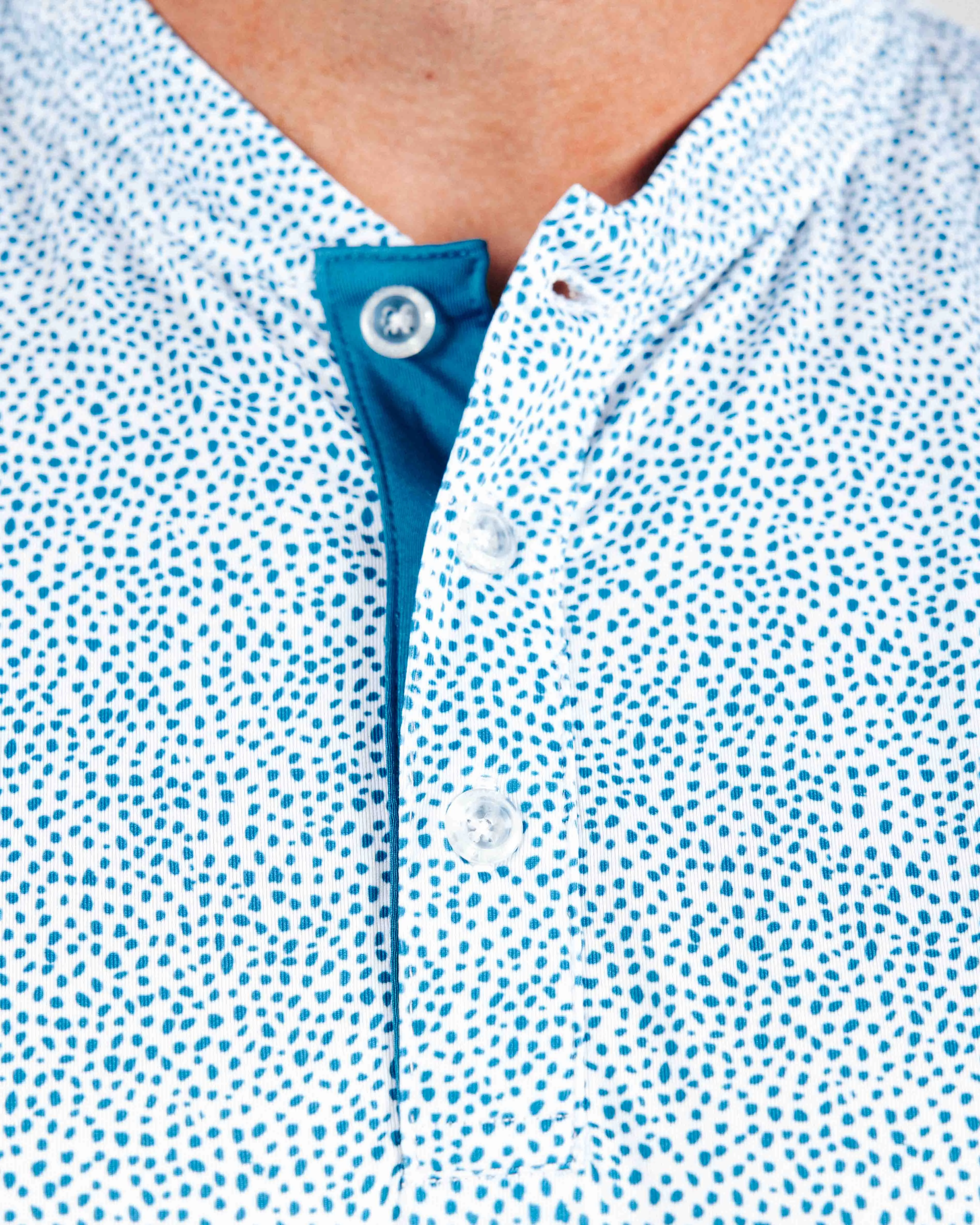 Blue Pebble Blade Polo,Men Top