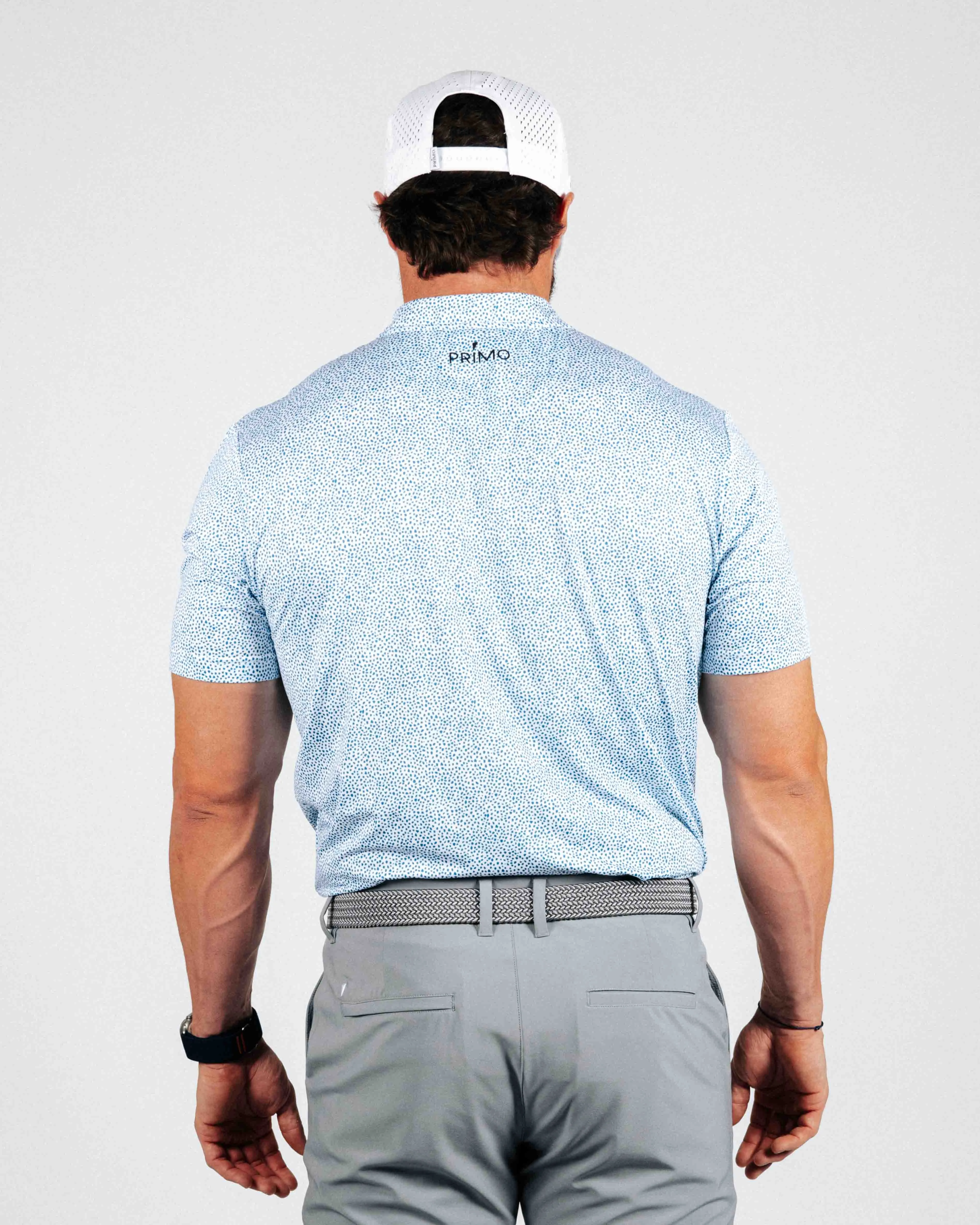 Blue Pebble Blade Polo,Men Top