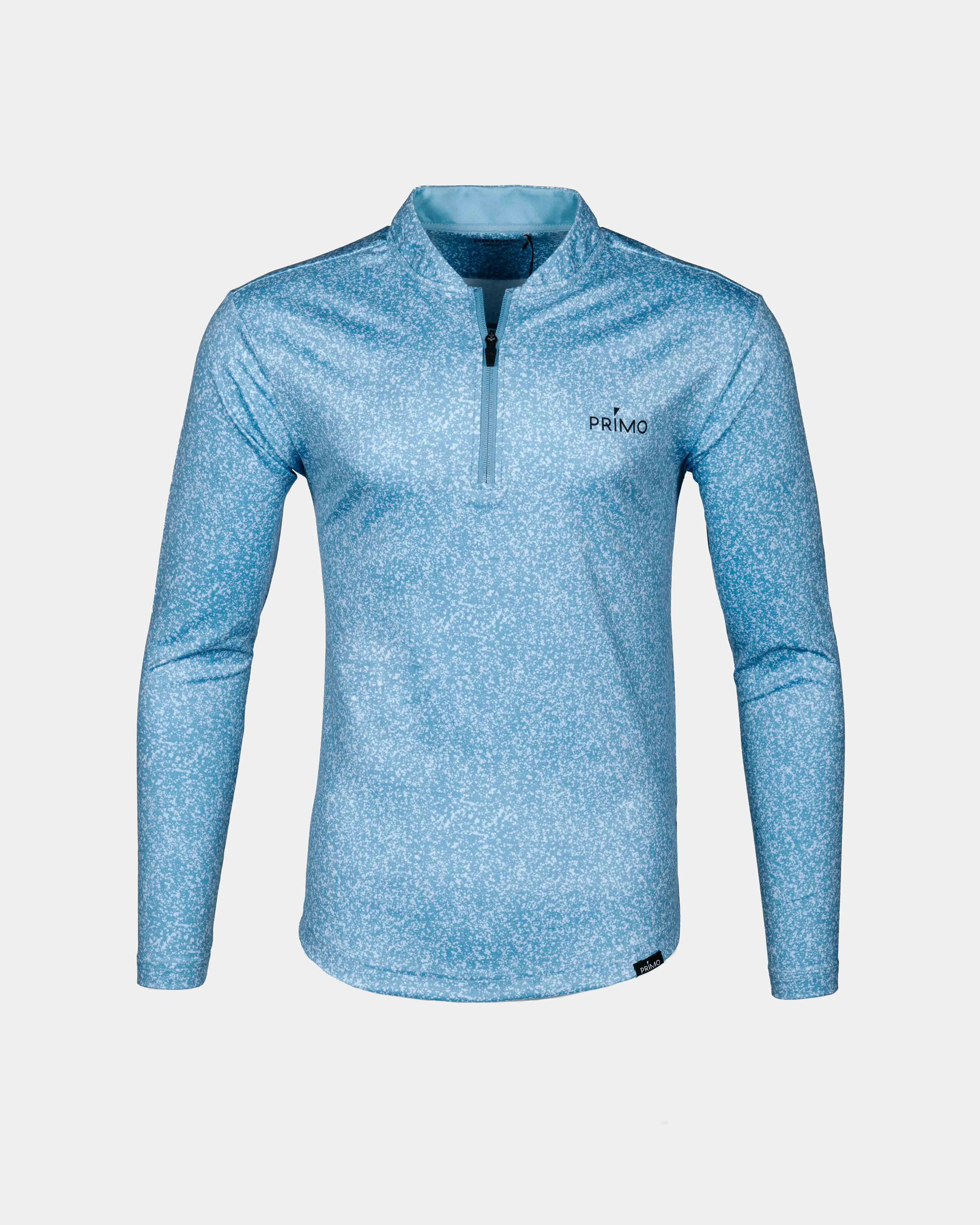 Blue Static Blade Quarter Zip,Men Top