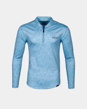 Blue Static Blade Quarter Zip,Men Top