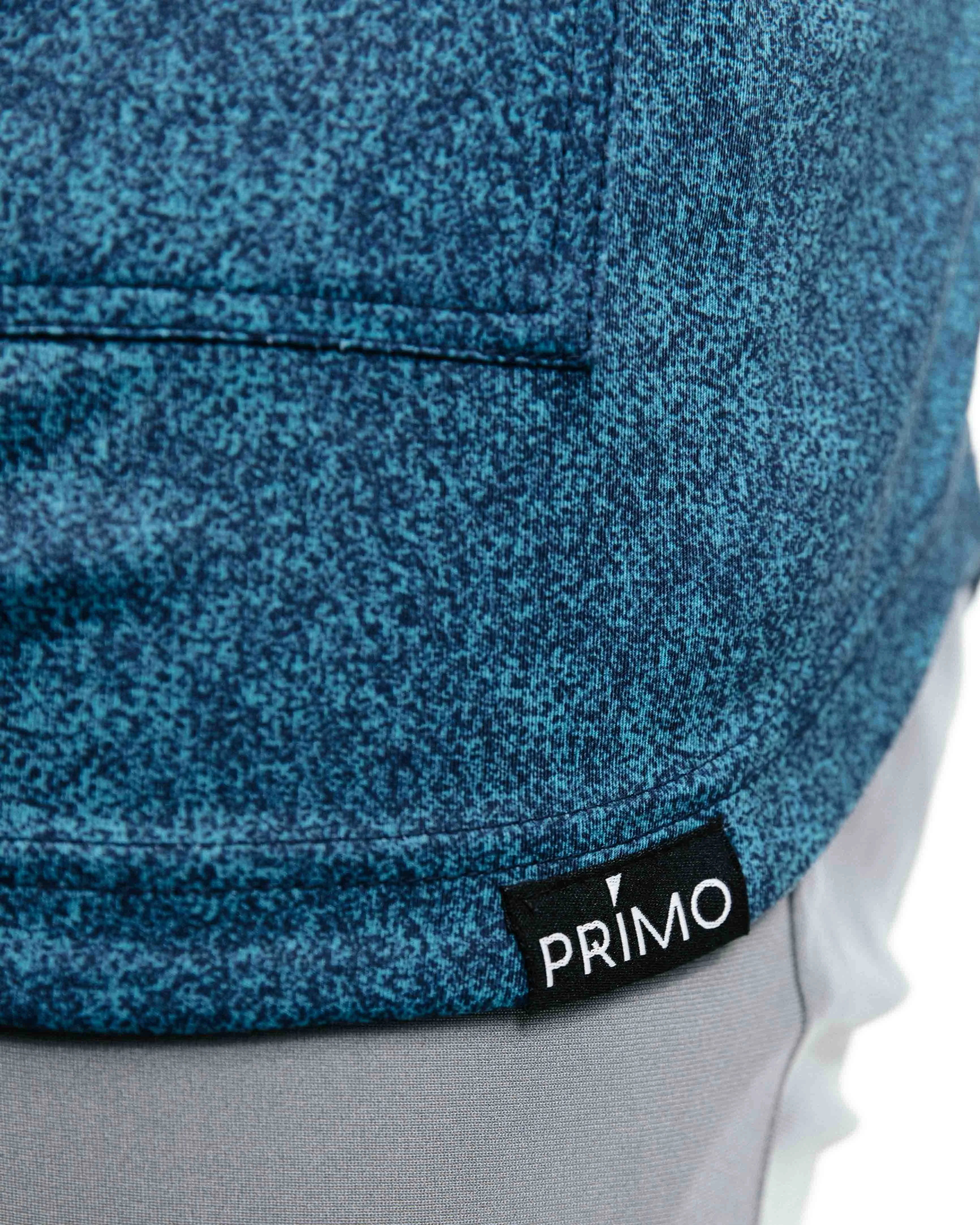Blue Static Golf Hoodie,Men Top