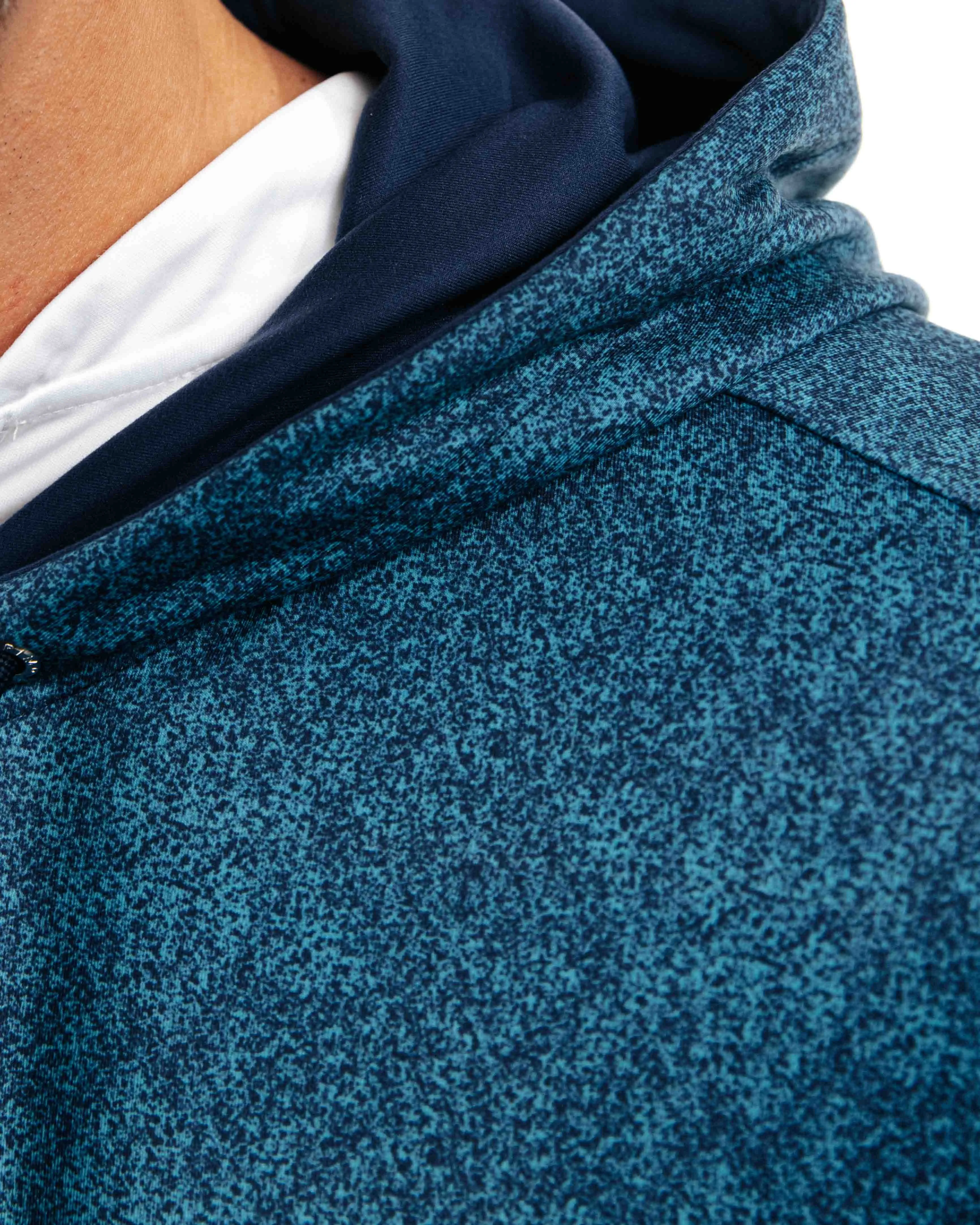 Blue Static Golf Hoodie,Men Top