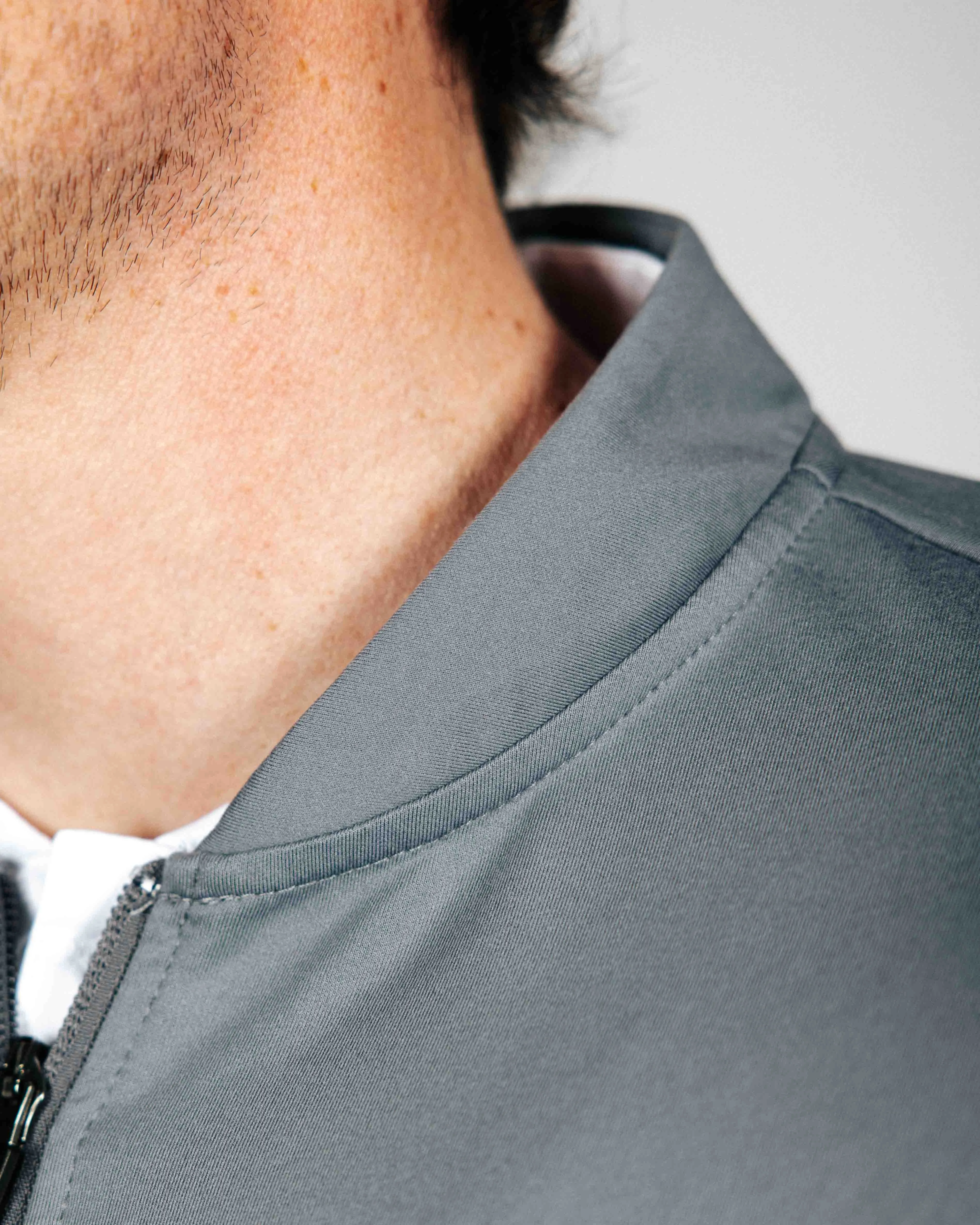 Dark Gray Blade Quarter Zip,Men Top