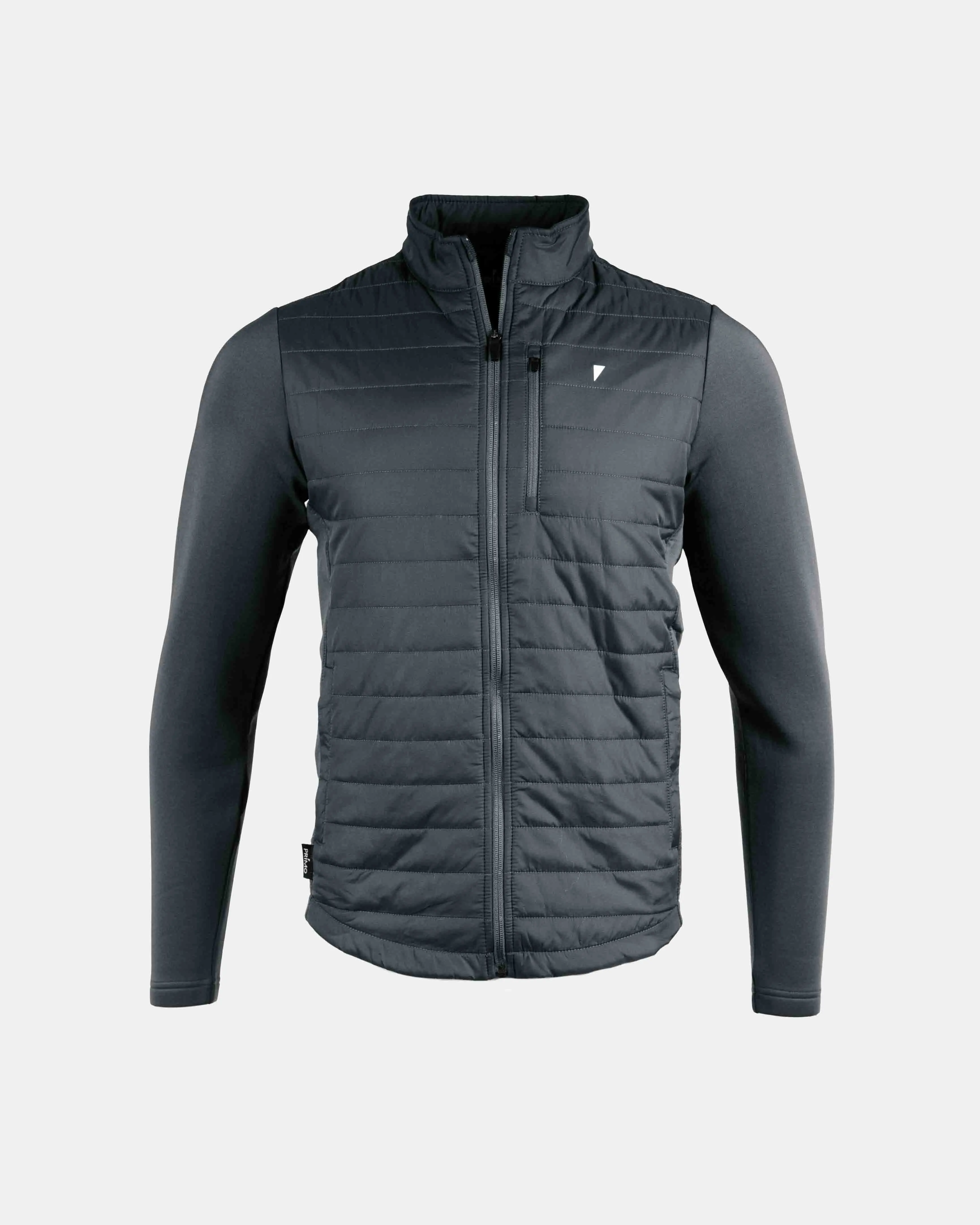 Dark Gray Hybrid Jacket,Men Top