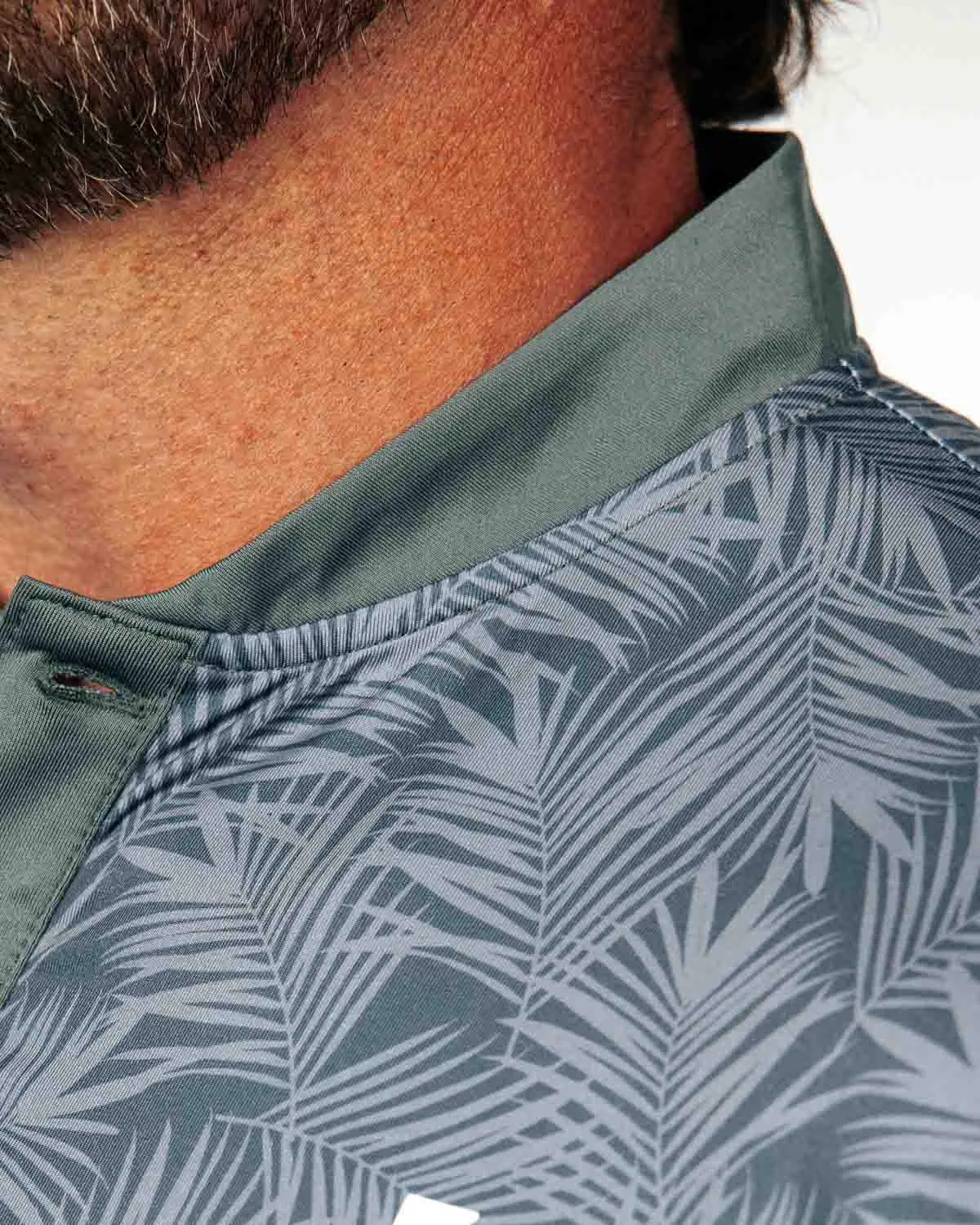 Dark Gray Islander Blade Polo,Men Top