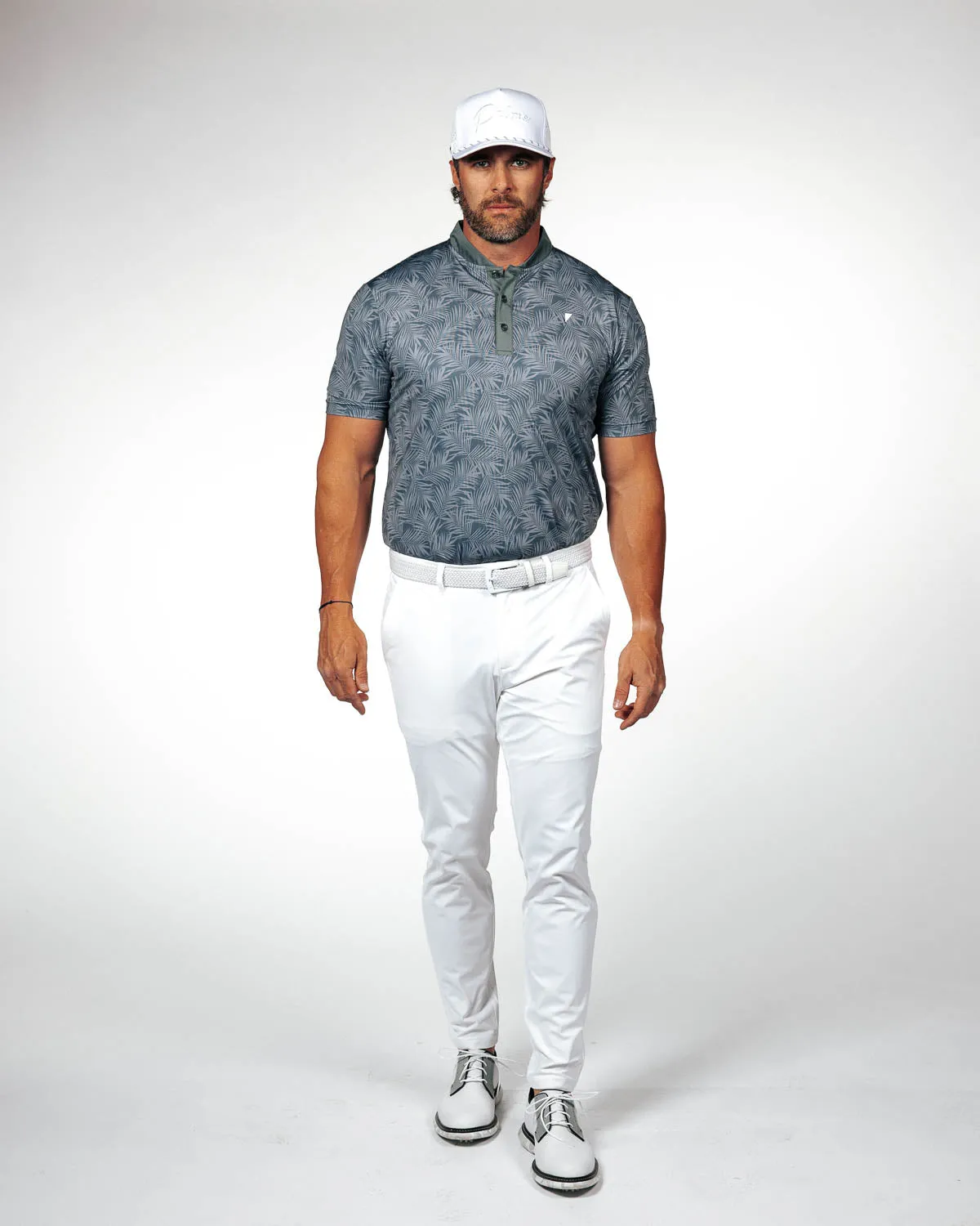 Dark Gray Islander Blade Polo,Men Top