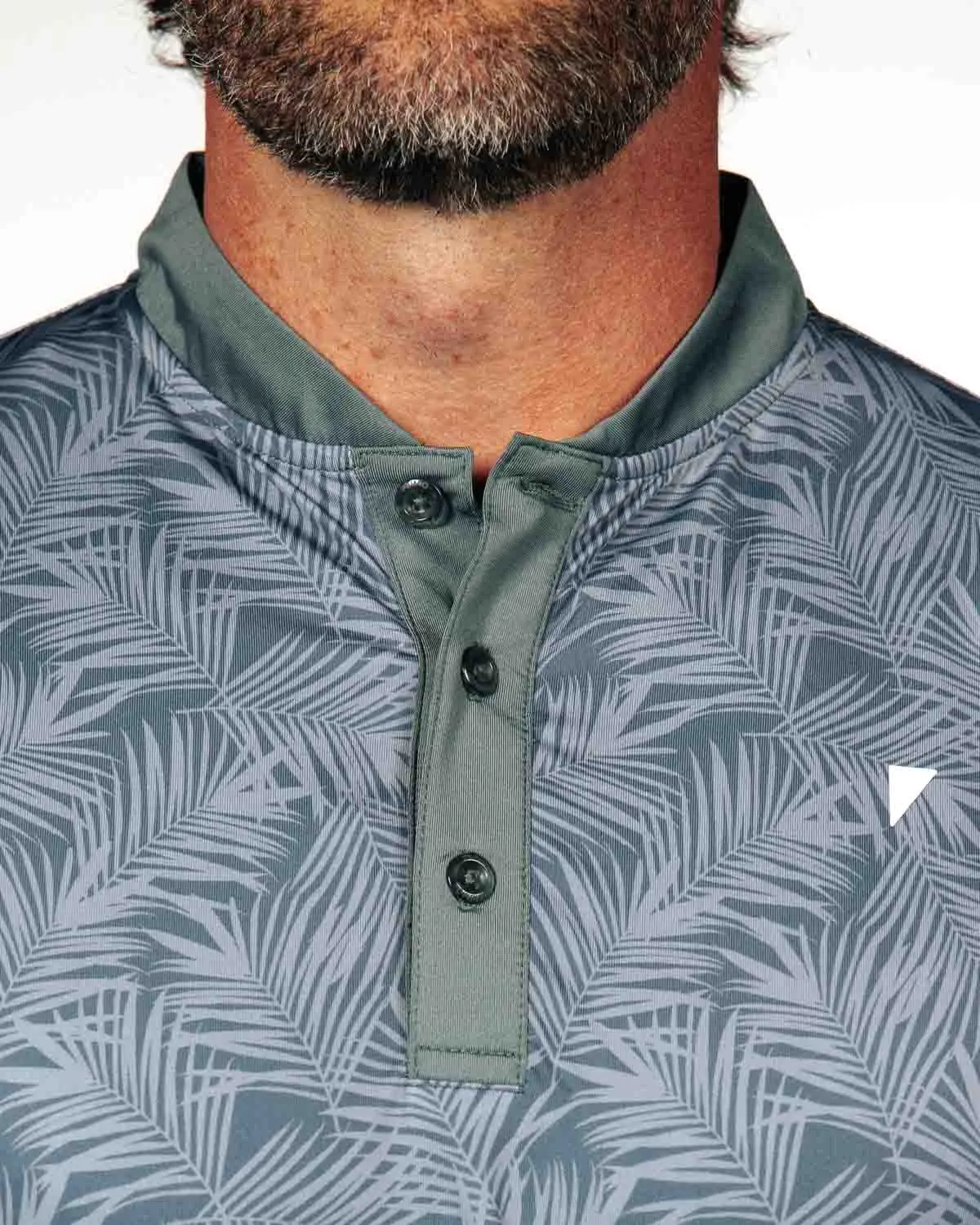 Dark Gray Islander Blade Polo,Men Top