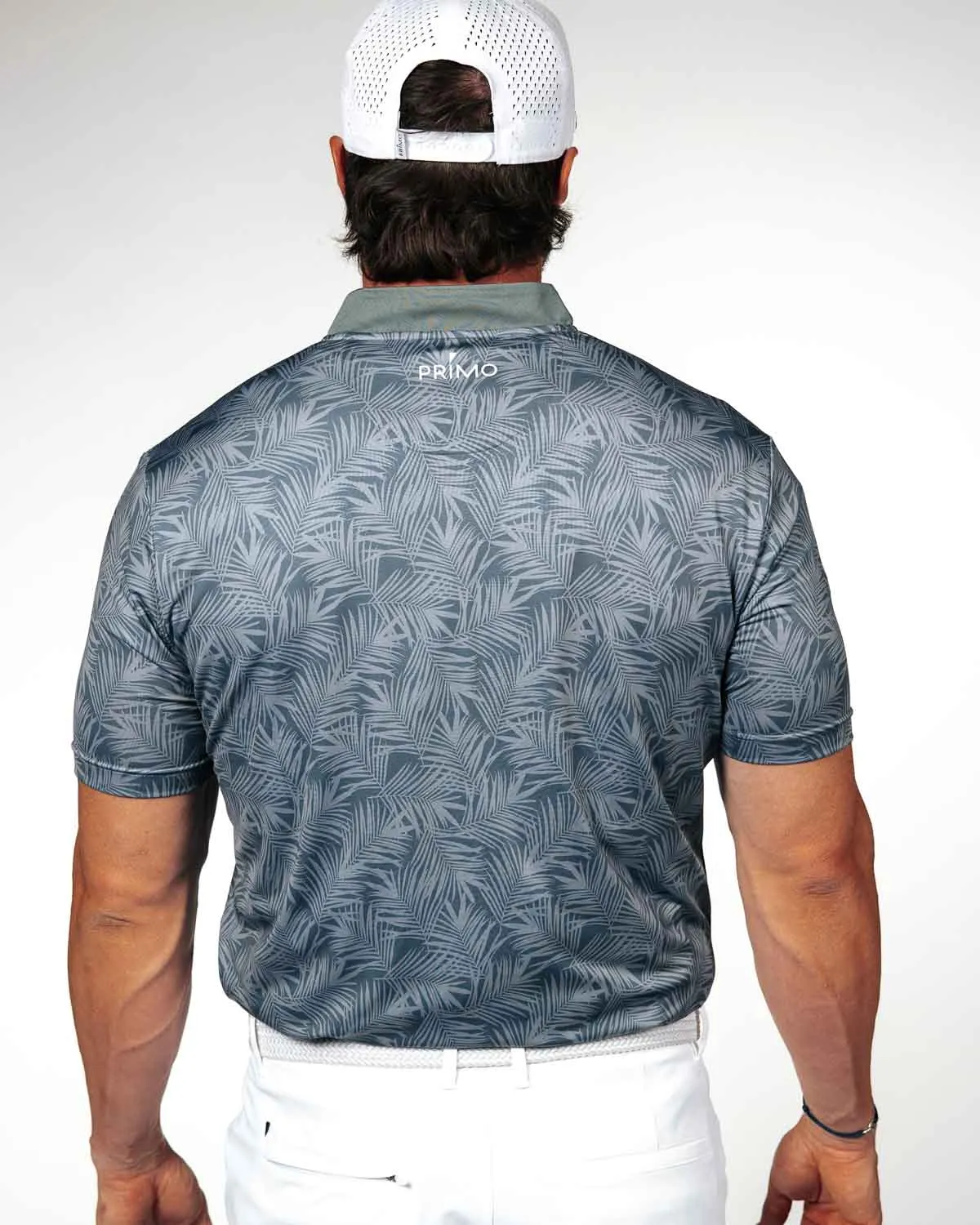 Dark Gray Islander Blade Polo,Men Top