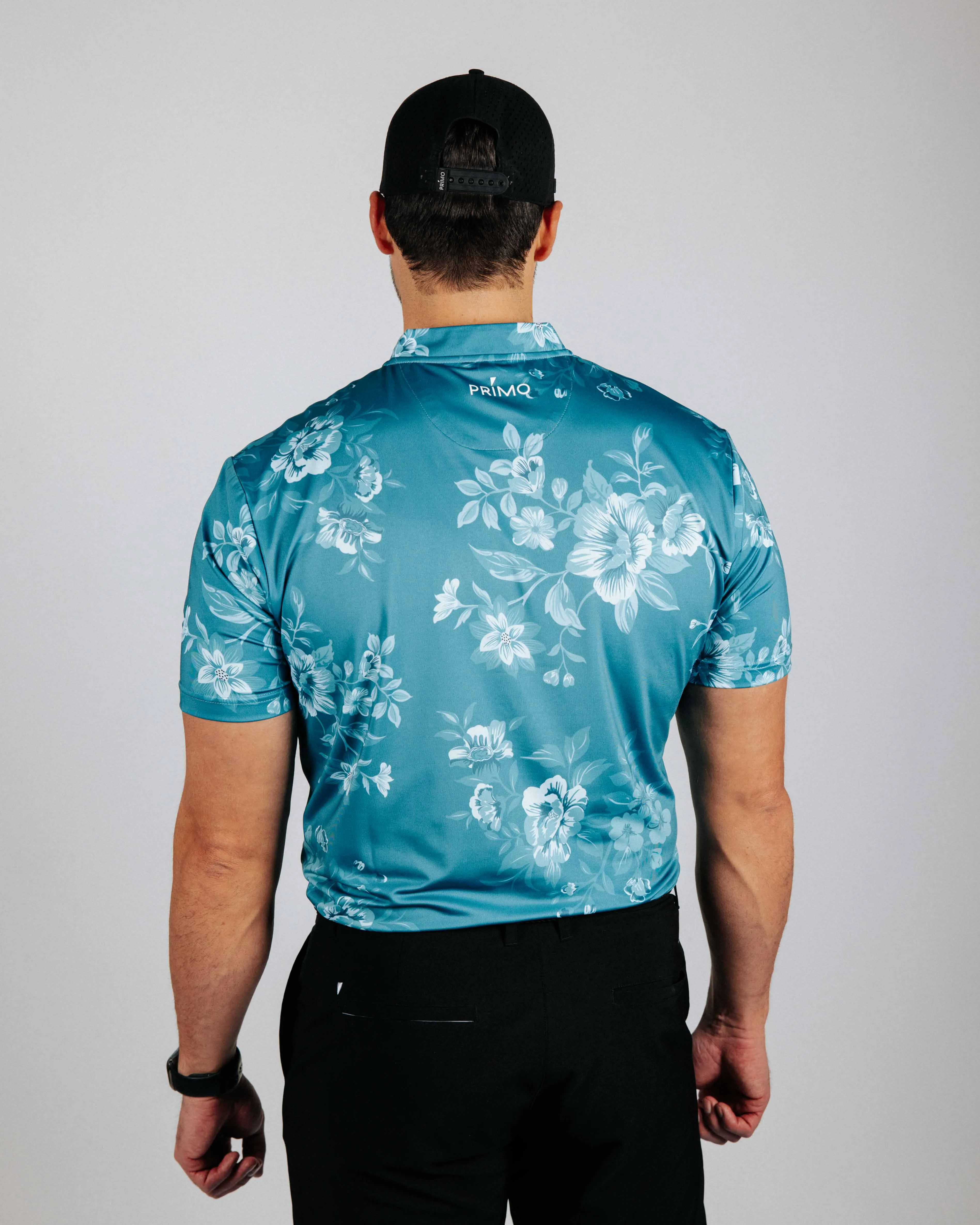 Dusk Bloom Blade Polo,Men Top