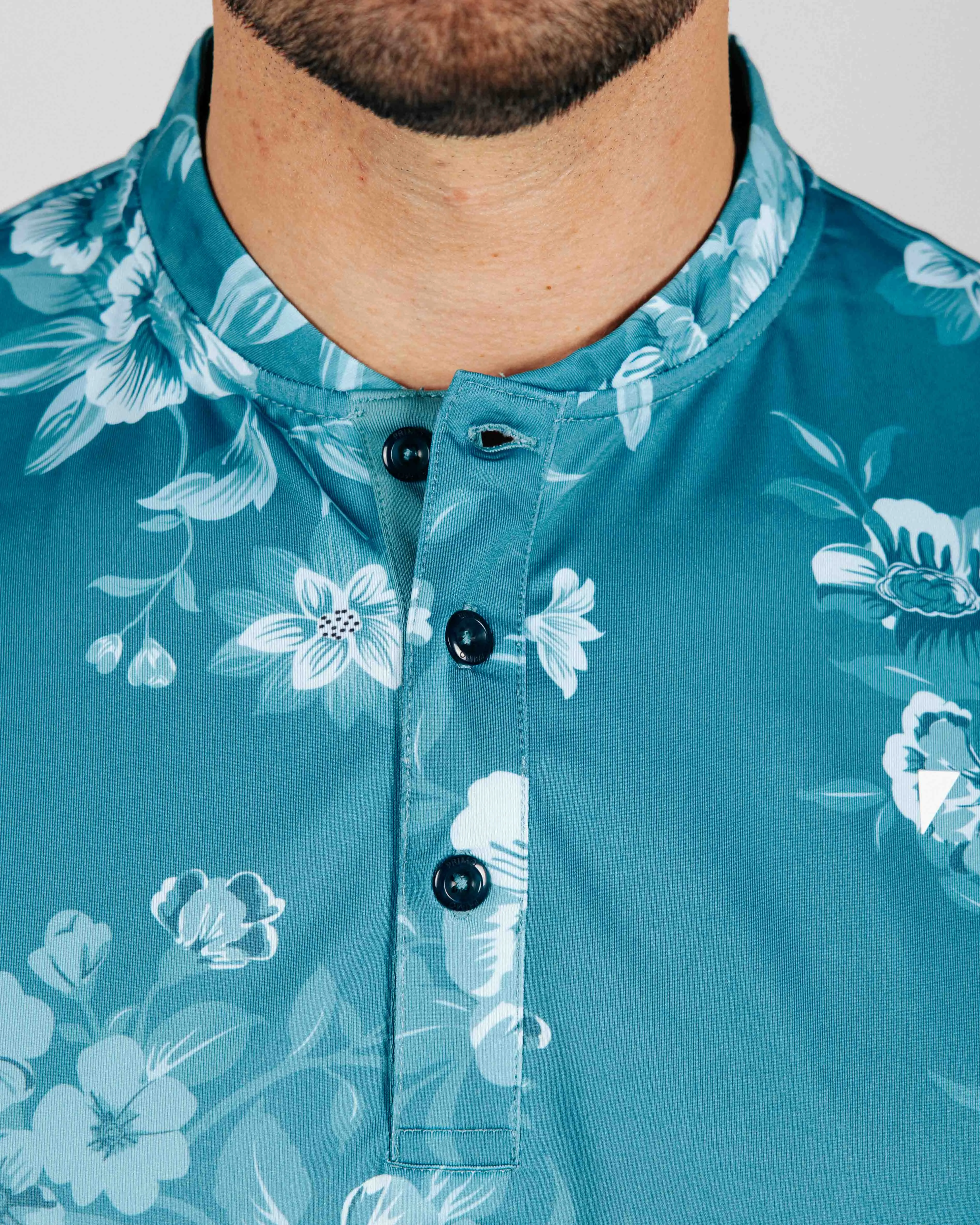Dusk Bloom Blade Polo,Men Top