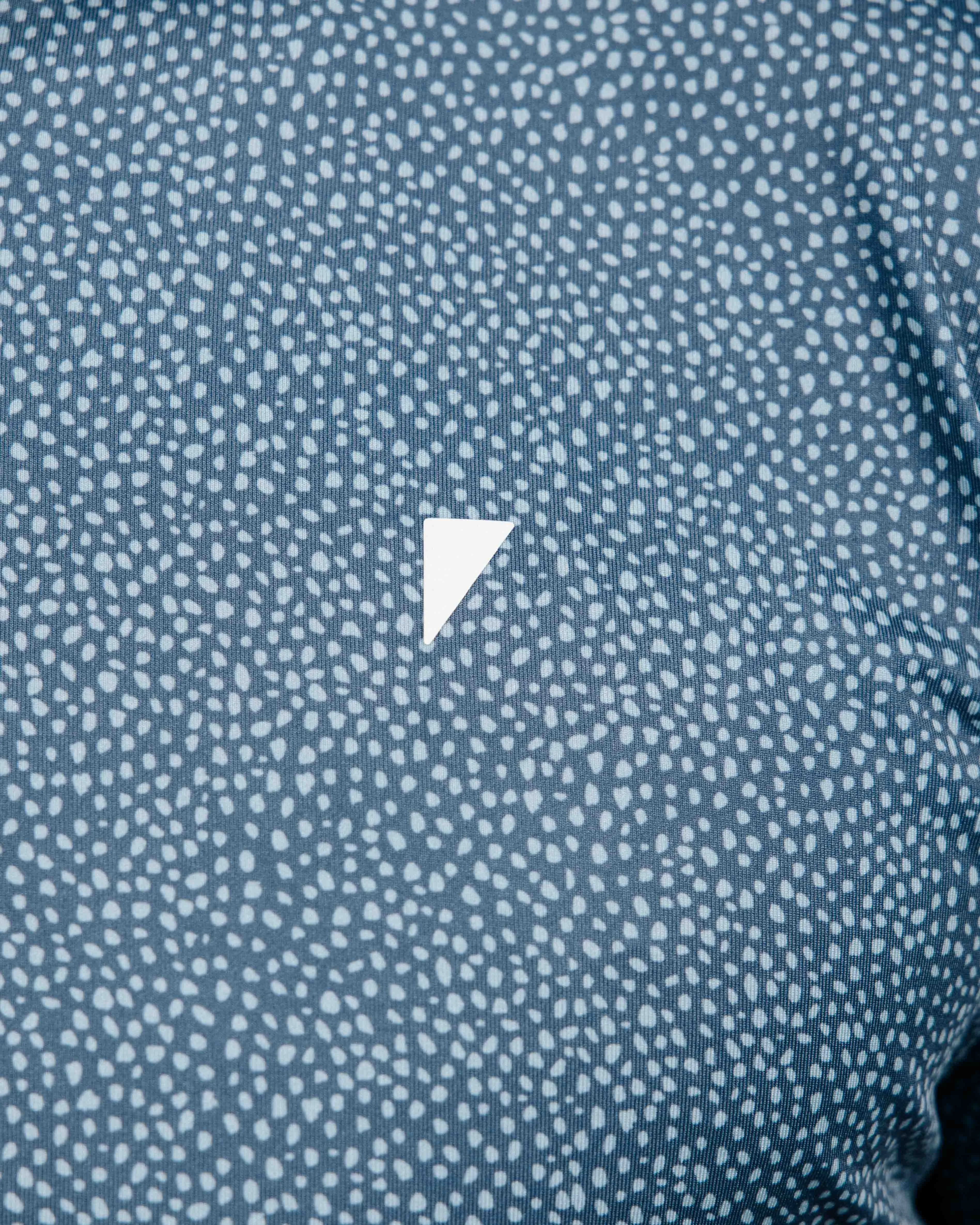 Dusty Blue Pebble Classic Polo,Men Top
