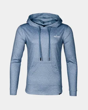 Dusty Blue Speckle Golf Hoodie,Men Top