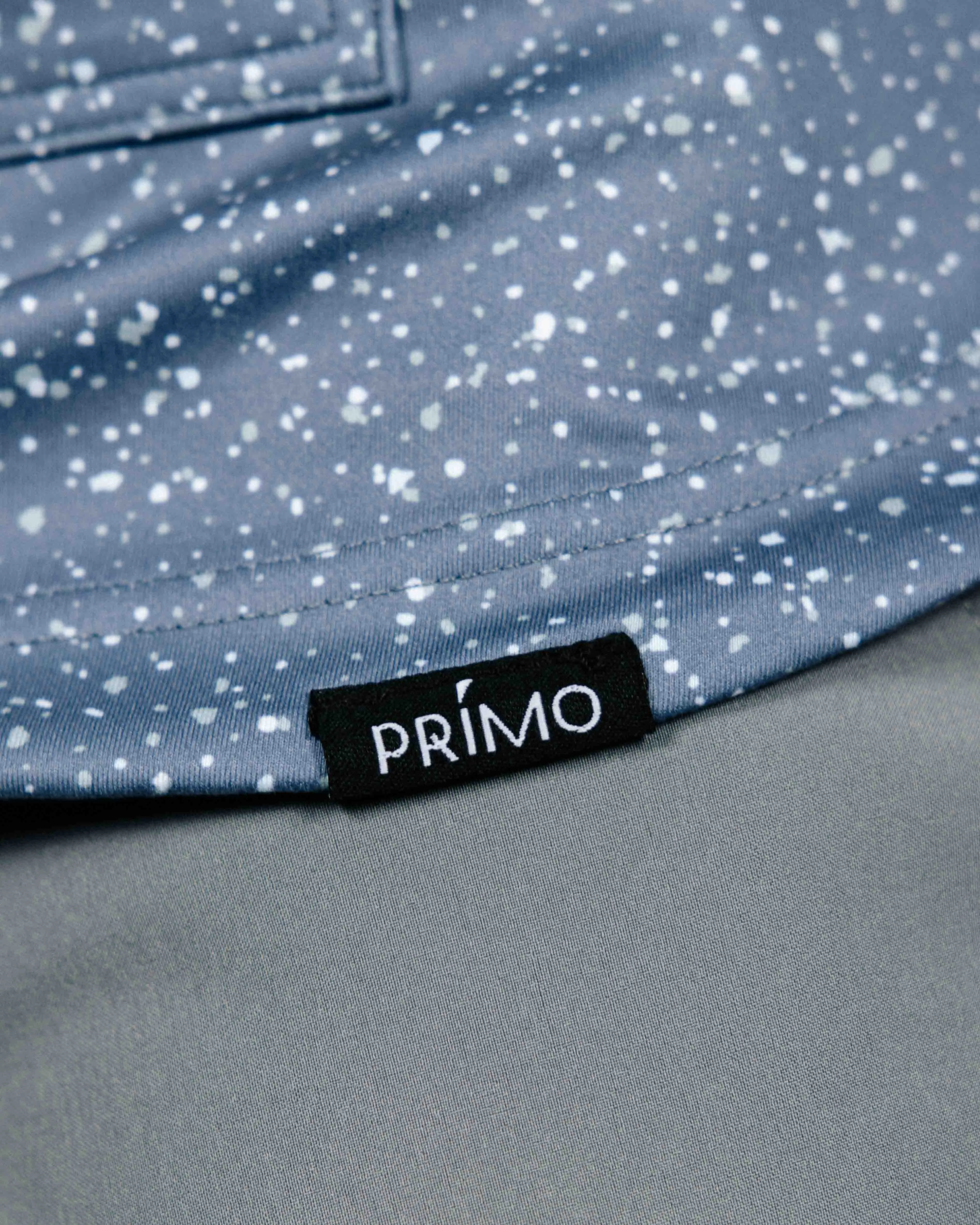 Dusty Blue Speckle Golf Hoodie,Men Top