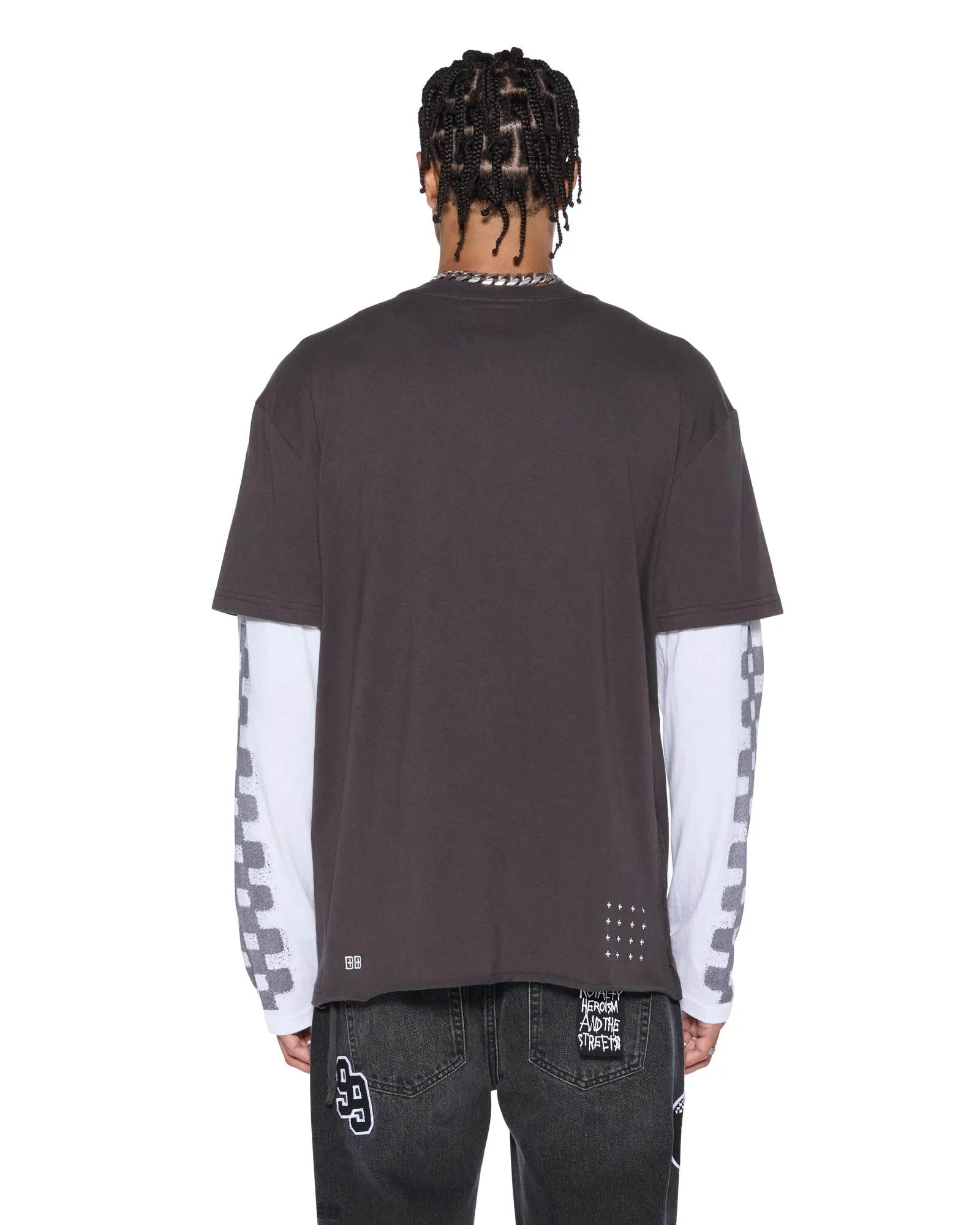 ENGINE LS LAYER TEE FADED BLACK