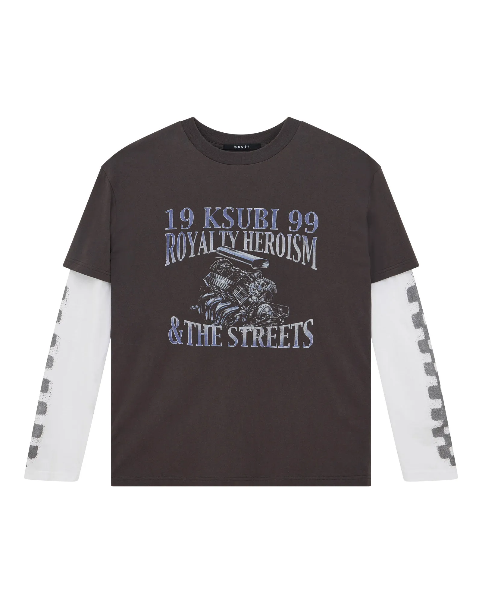 ENGINE LS LAYER TEE FADED BLACK