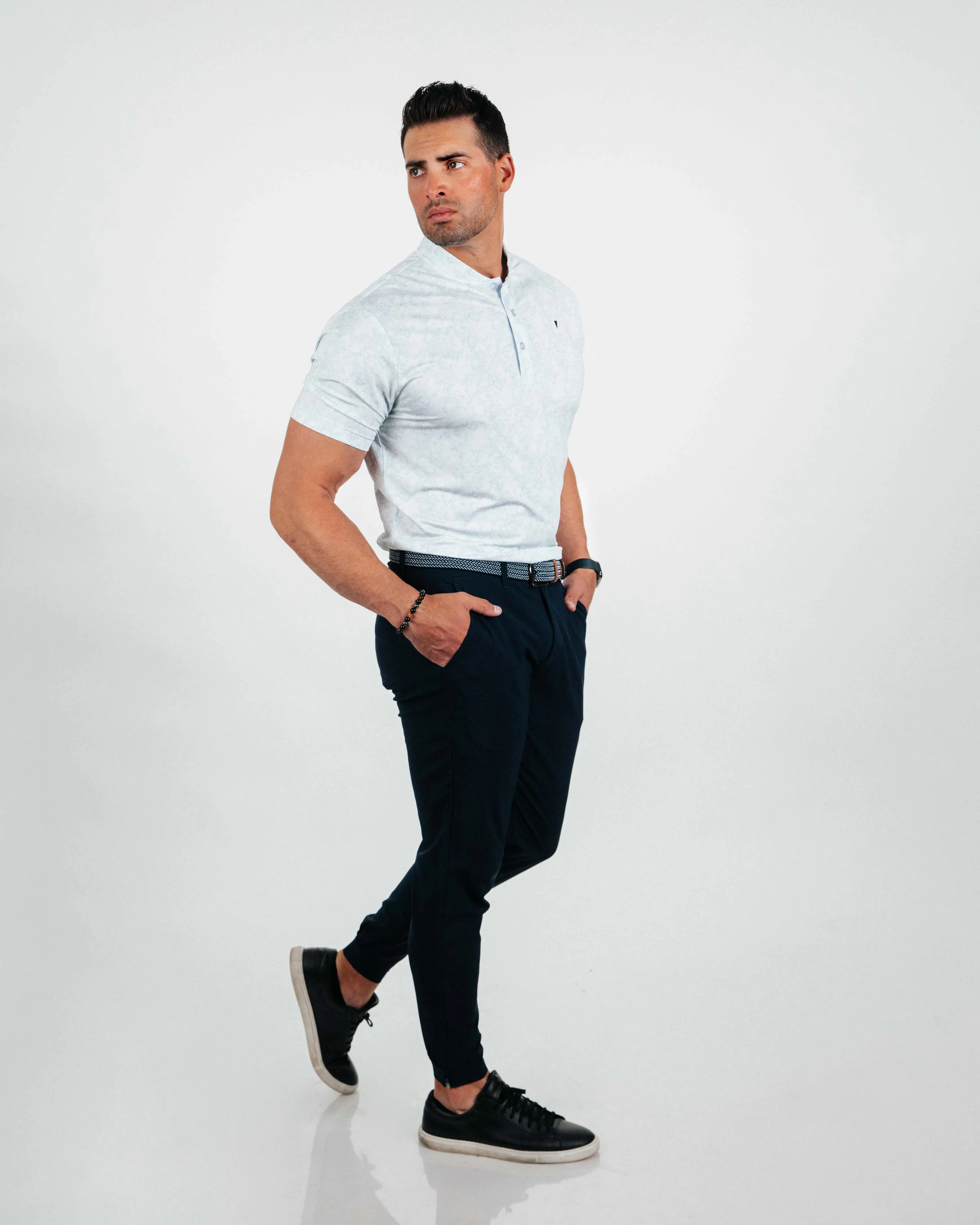 Frost Marble Blade Polo,Men Top