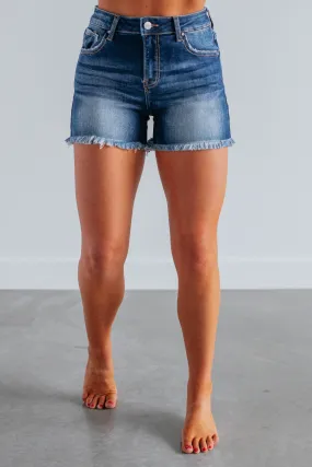 Gabby Risen Shorts - Dark Wash