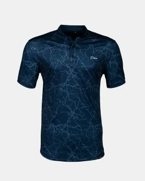 Grant Horvat Blue Bolt Blade Polo,Men Top
