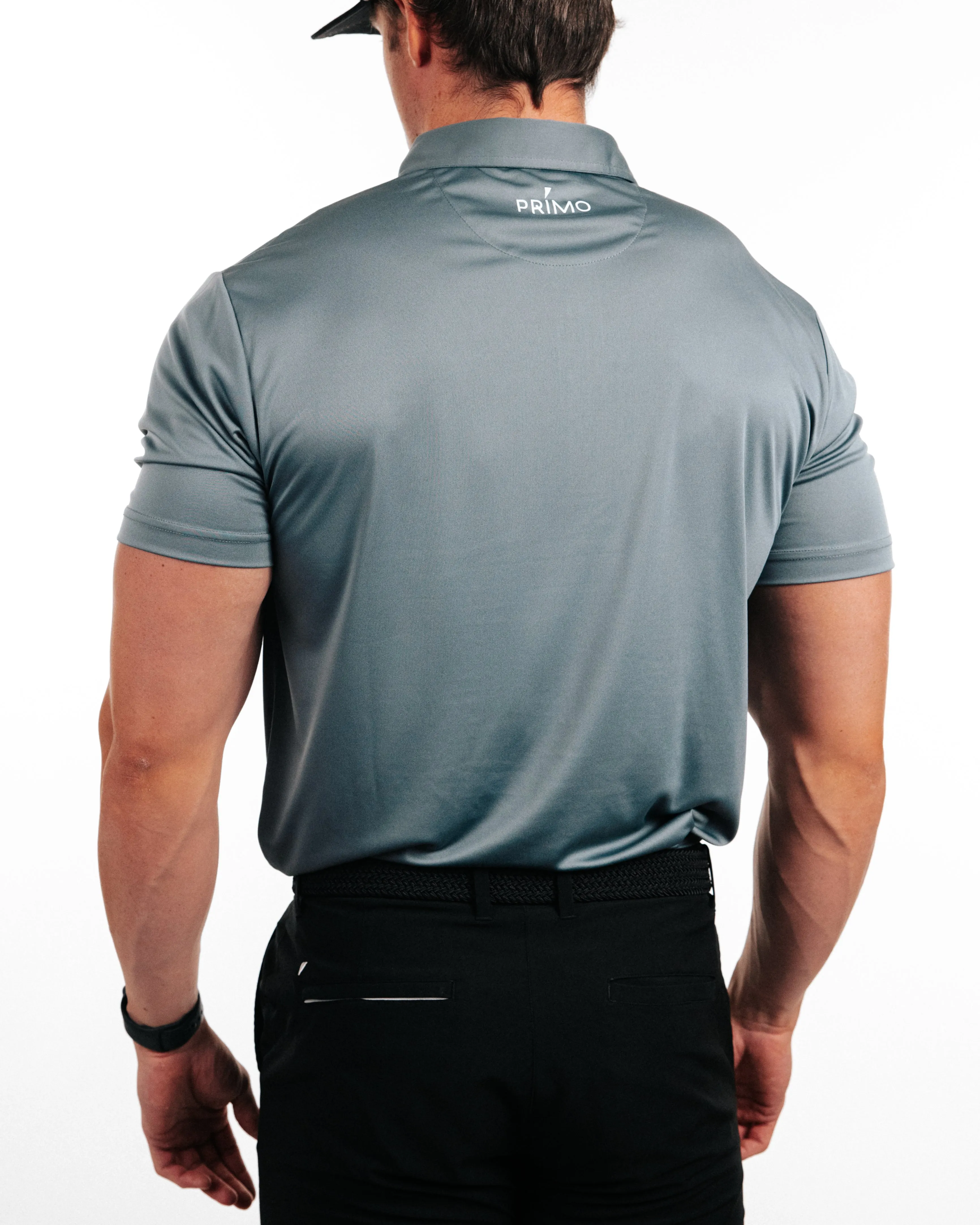 Gray Classic Polo,Men Top