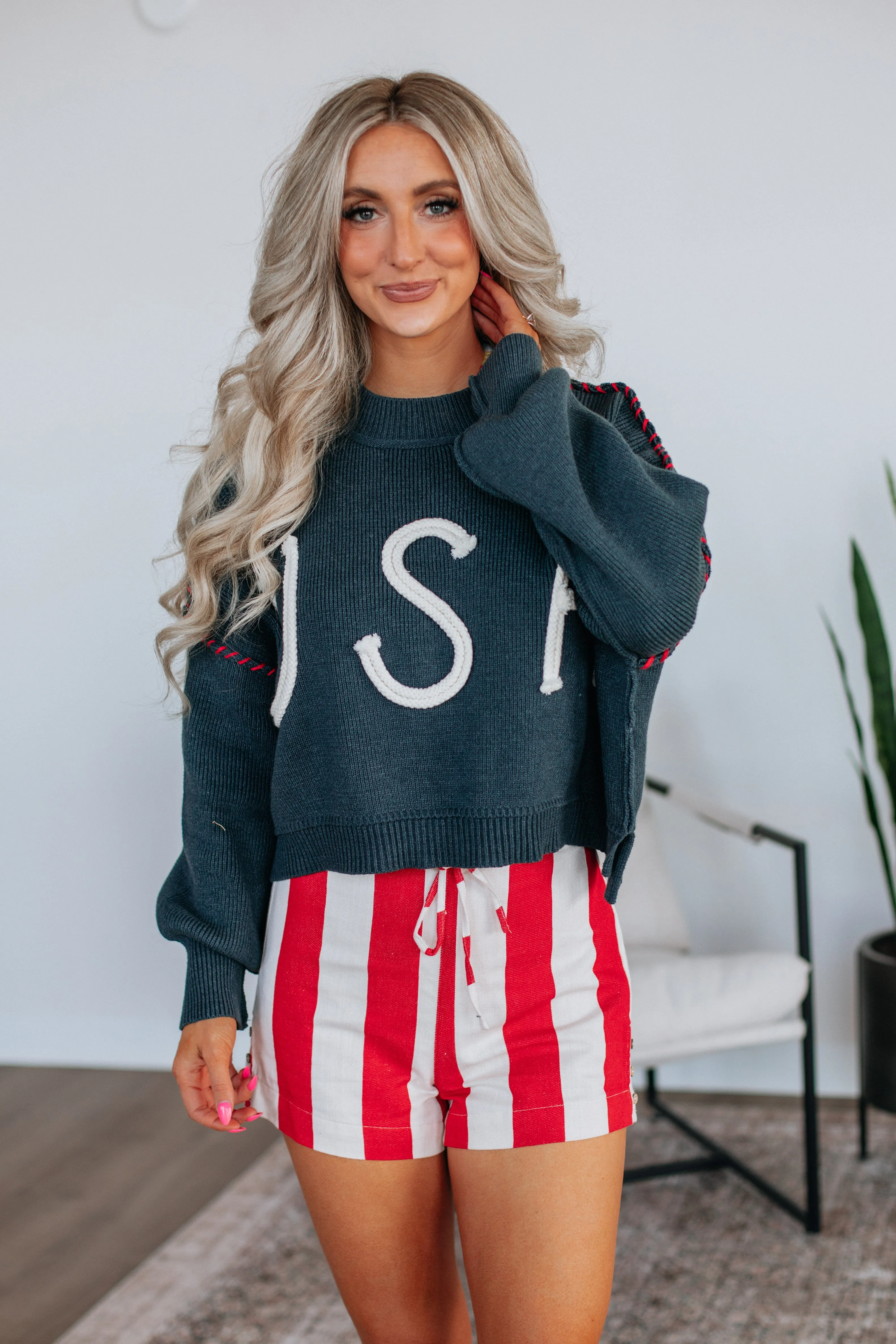 Kerri Striped Shorts