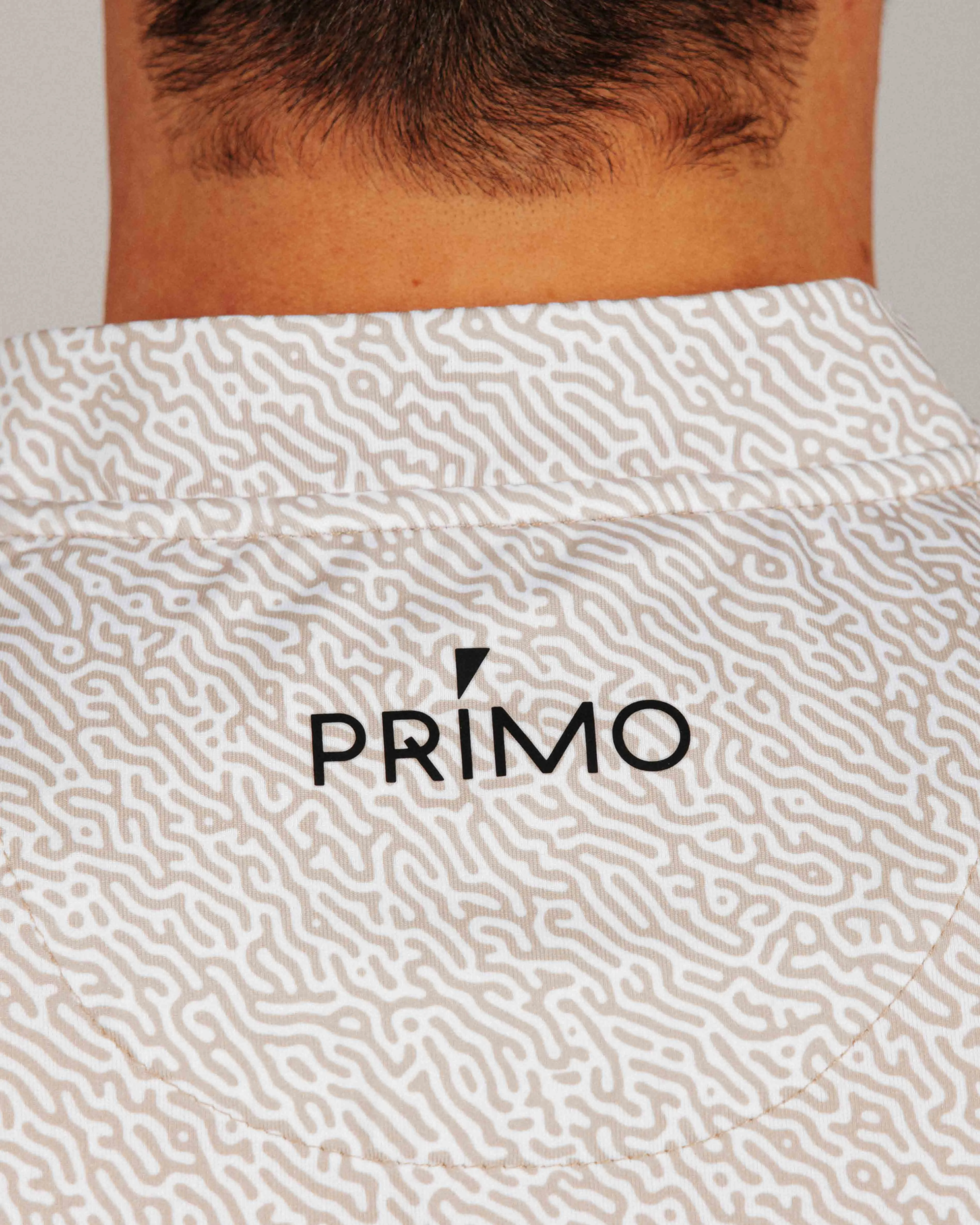 Khaki Maze Blade Polo,Men Top