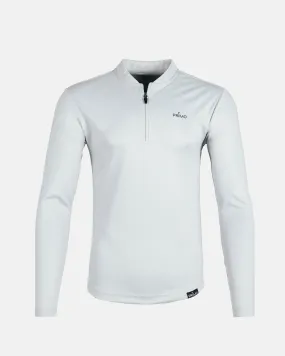 Light Gray Blade Quarter Zip,Men Top