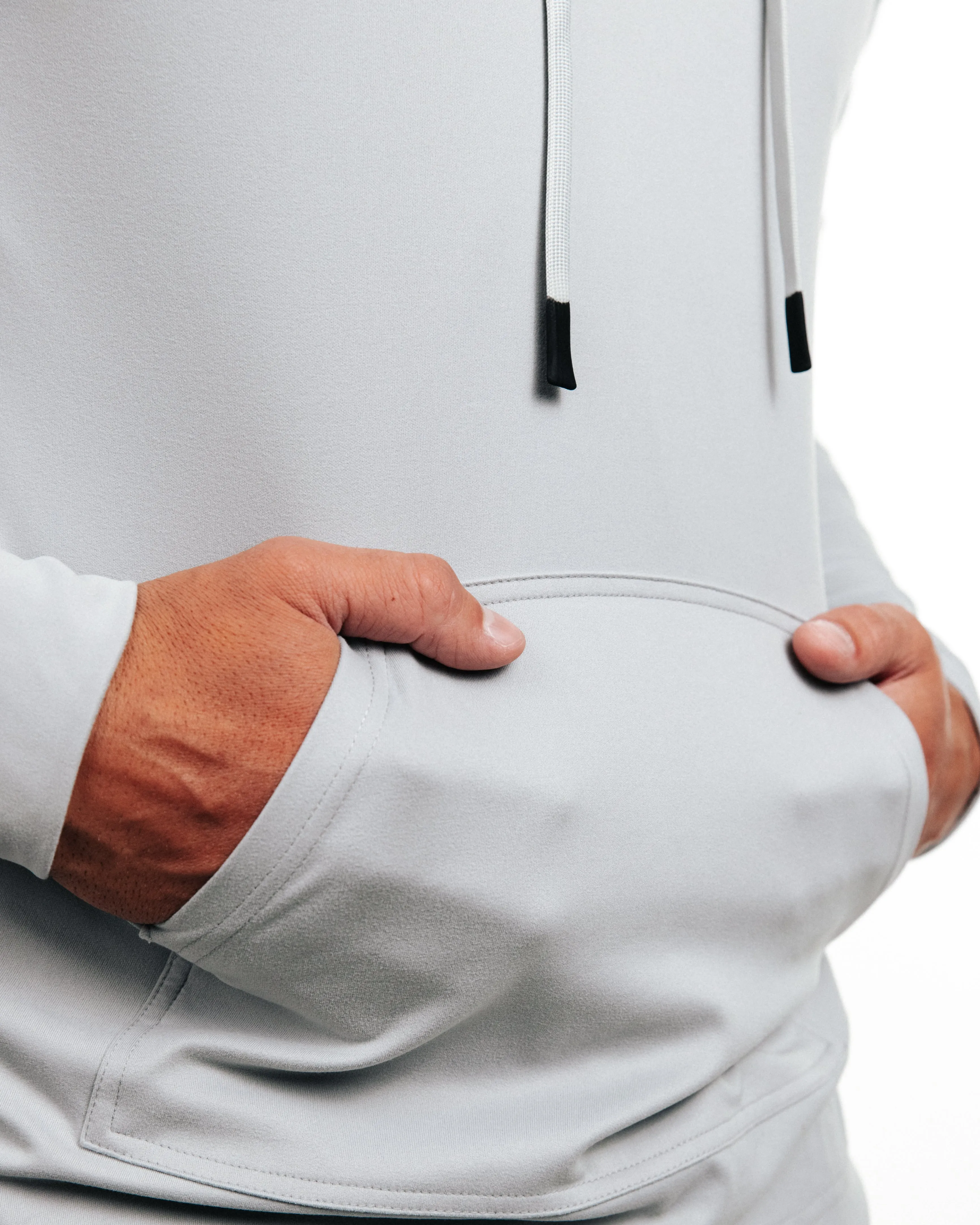Light Gray Golf Hoodie,Men Top