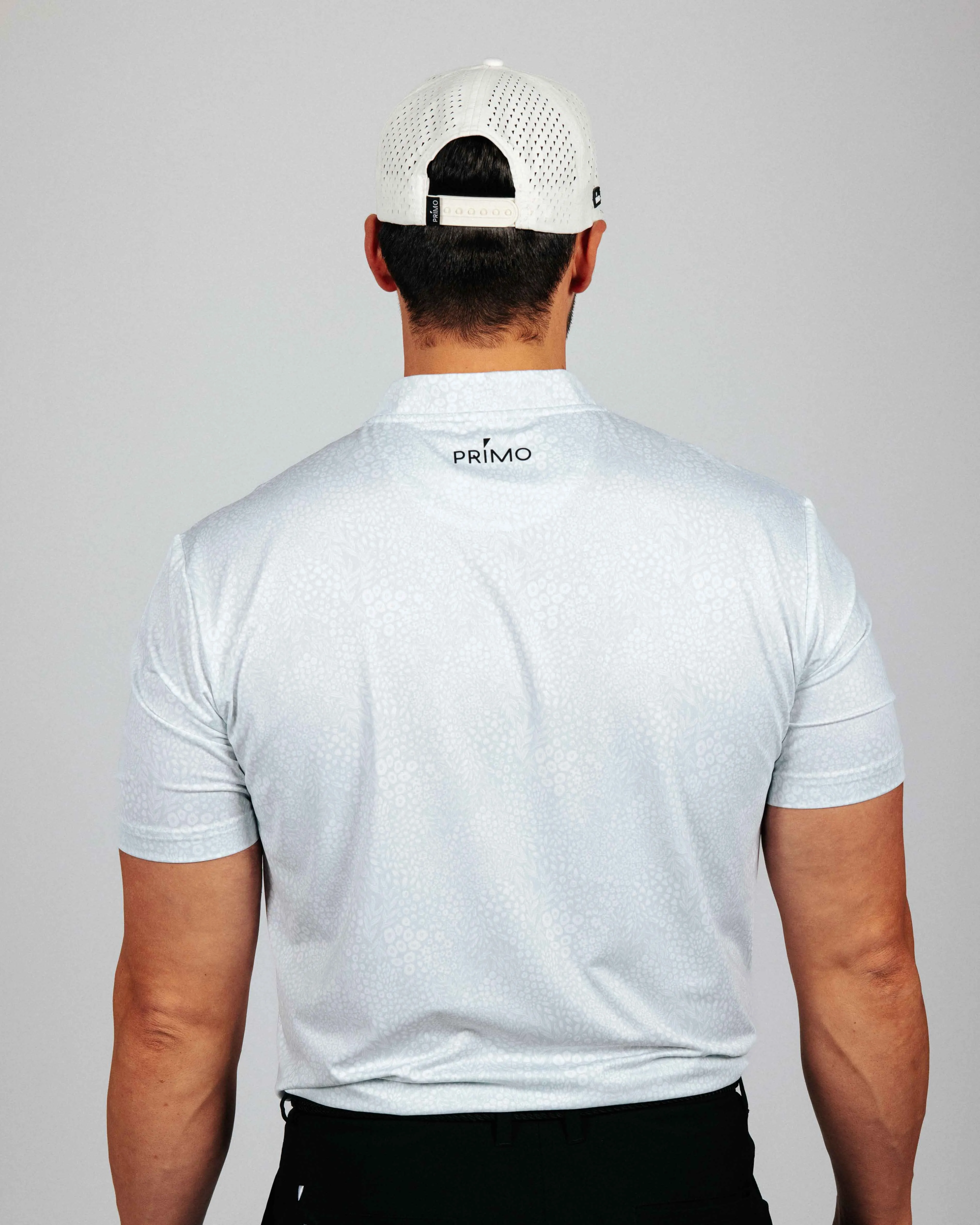 Light Gray Grove Blade Collar Polo,Men Top