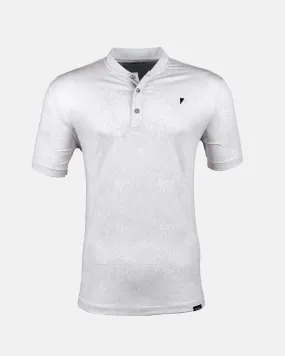 Light Gray Grove Blade Collar Polo,Men Top