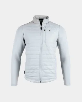 Light Gray Hybrid Jacket,Men Top