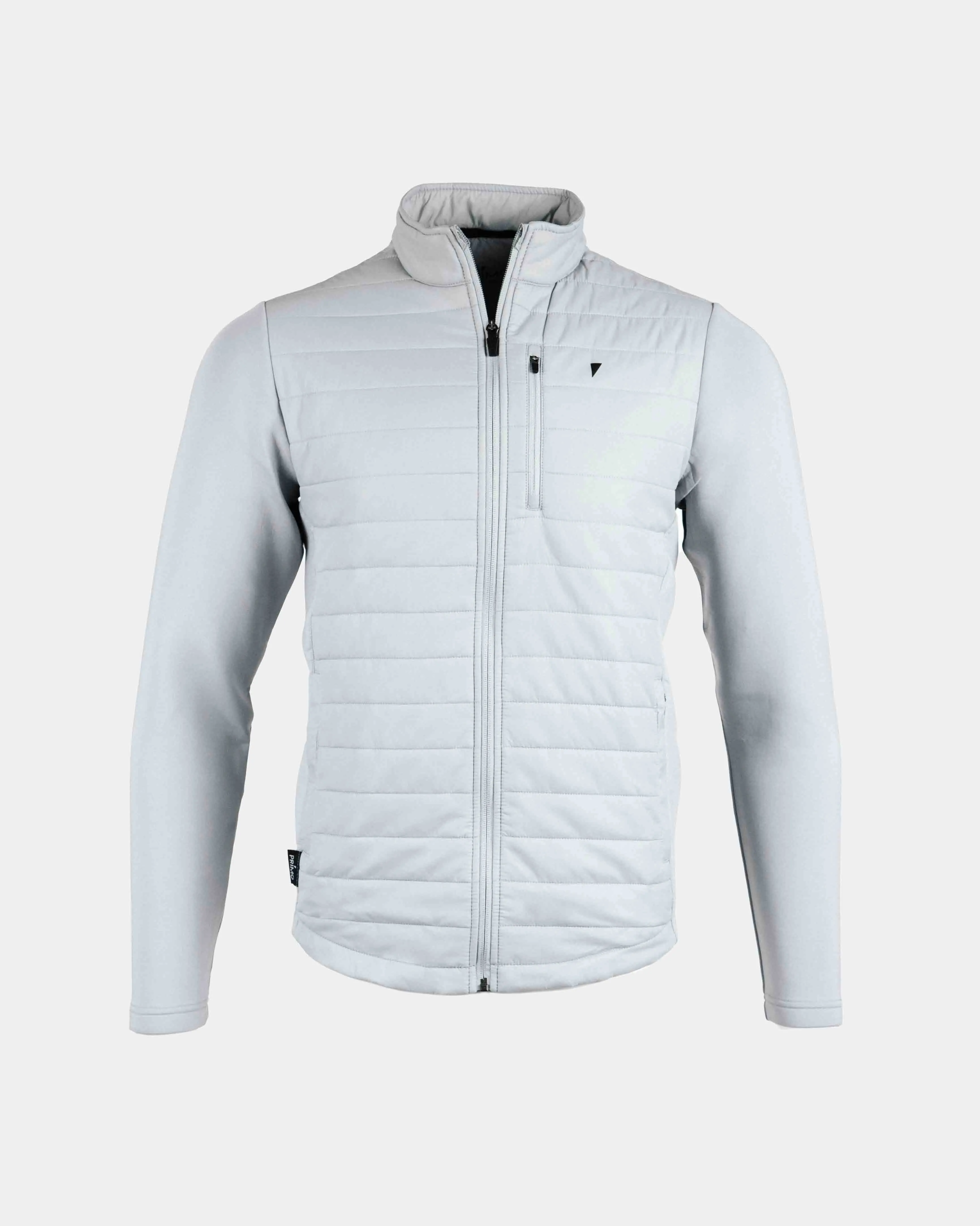 Light Gray Hybrid Jacket,Men Top
