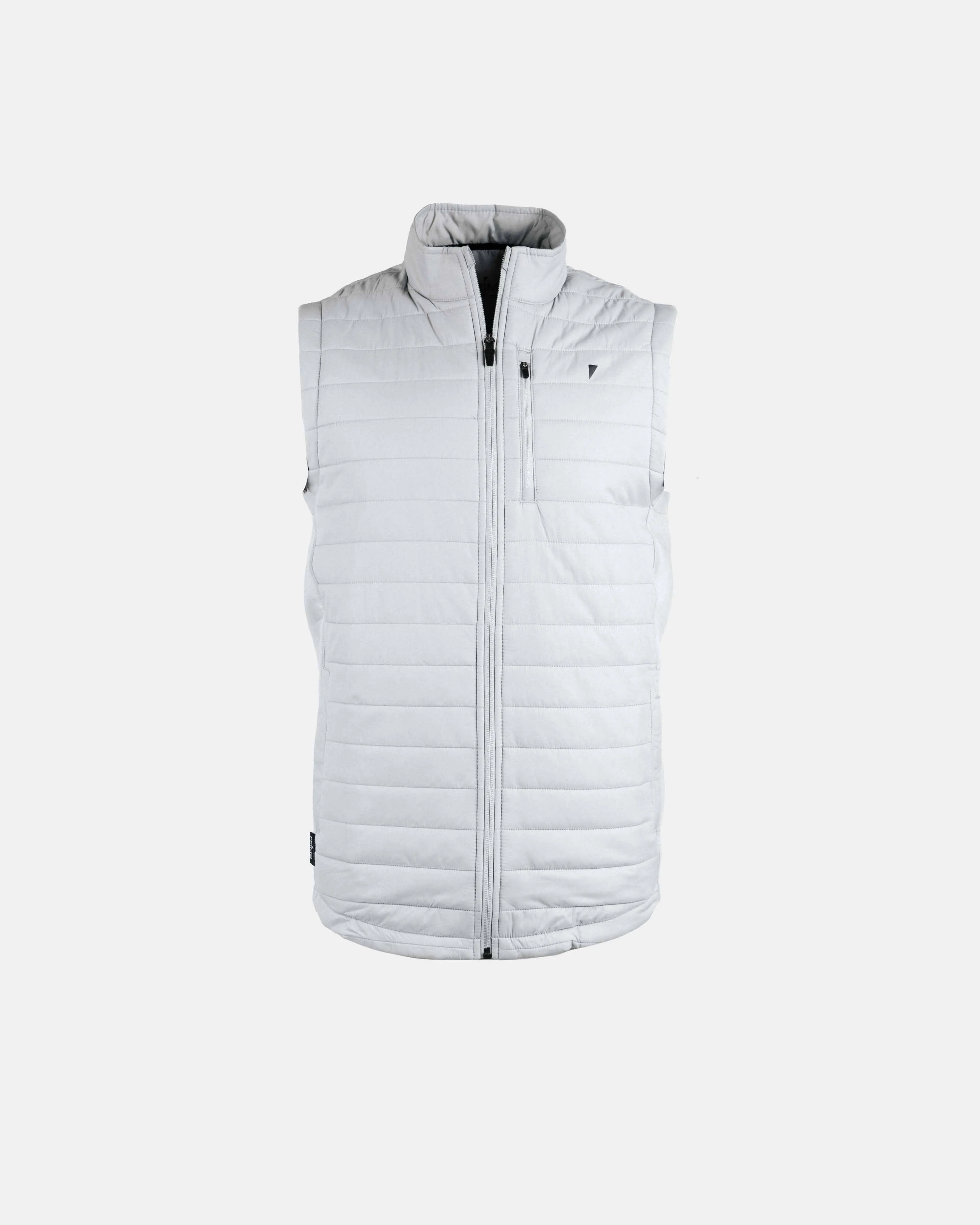 Light Gray Puff Vest,Men Top